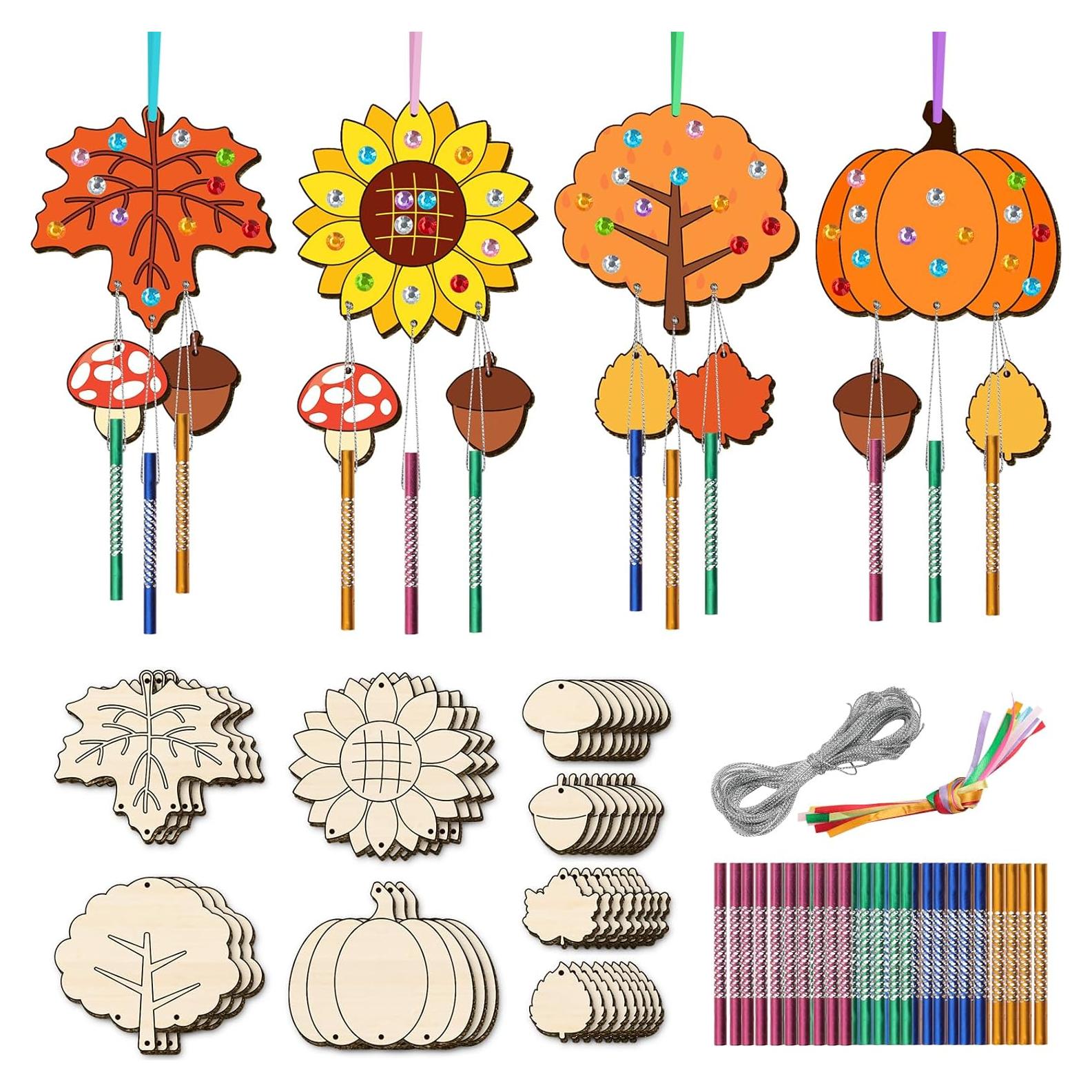 Kit de Campanas de Viento TREACLUB para Niños - 12 Piezas DIY