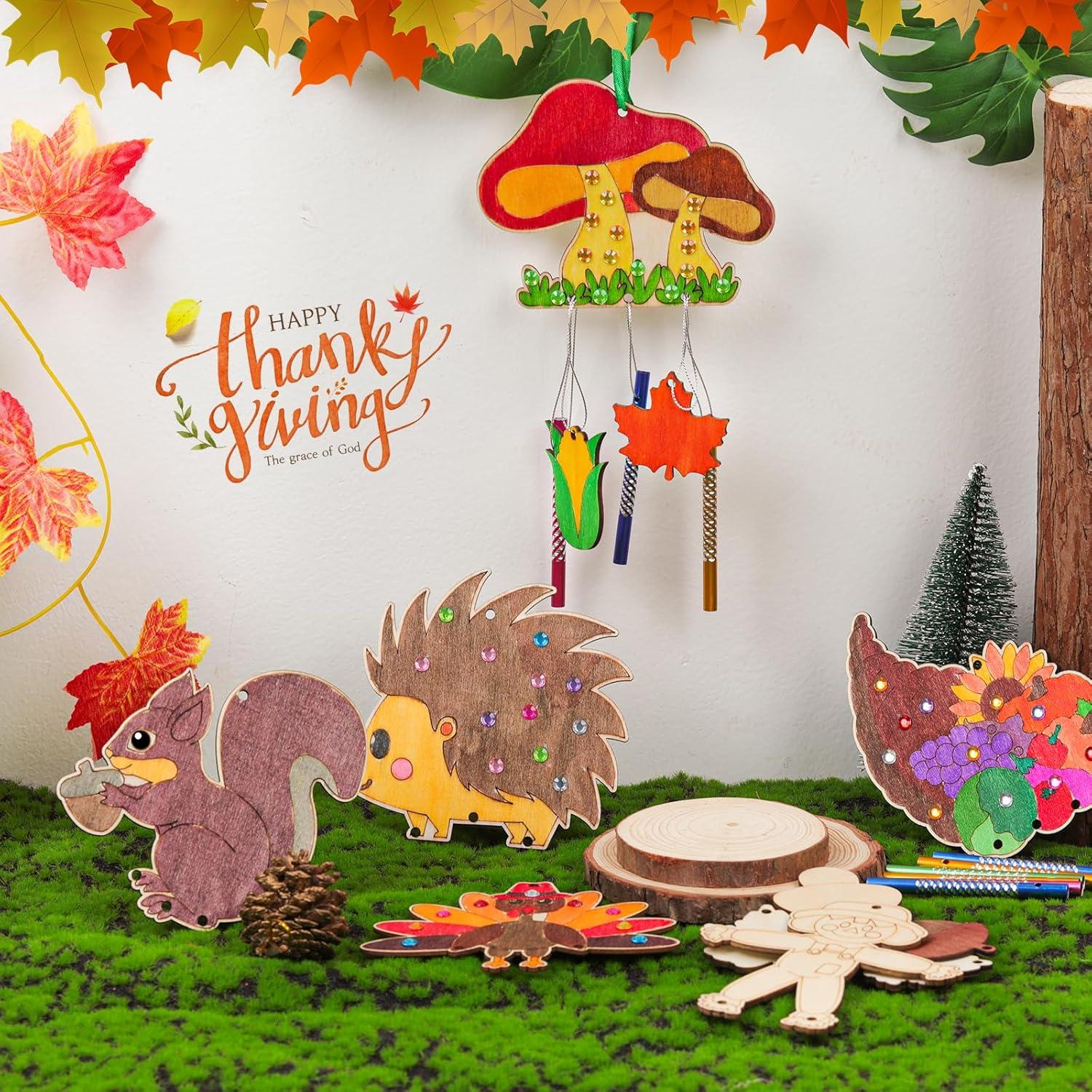 Kit de Campanas de Viento TREACLUB para Niños - 12 Piezas DIY