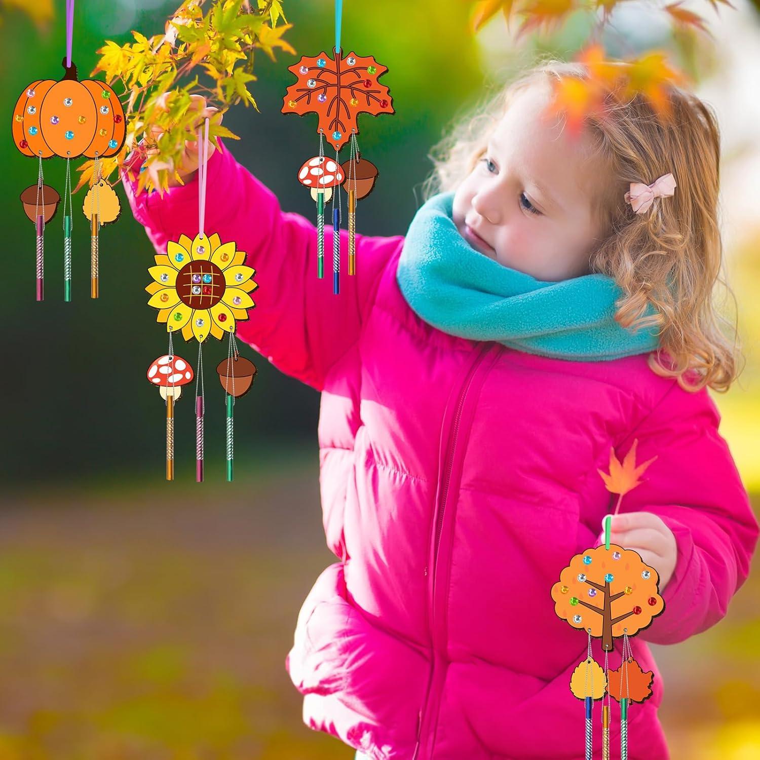 Kit de Campanas de Viento TREACLUB para Niños - 12 Piezas DIY