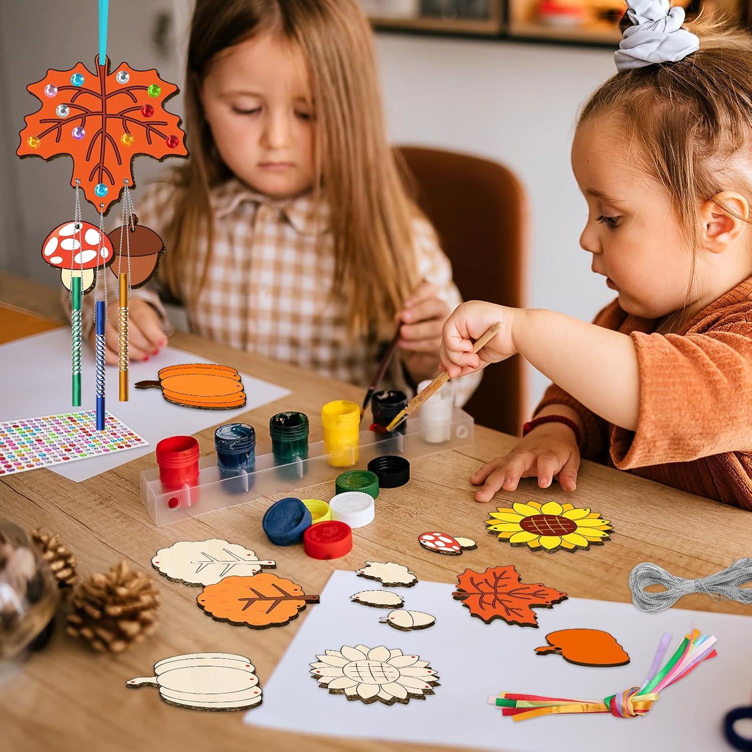 Kit de Campanas de Viento TREACLUB para Niños - 12 Piezas DIY