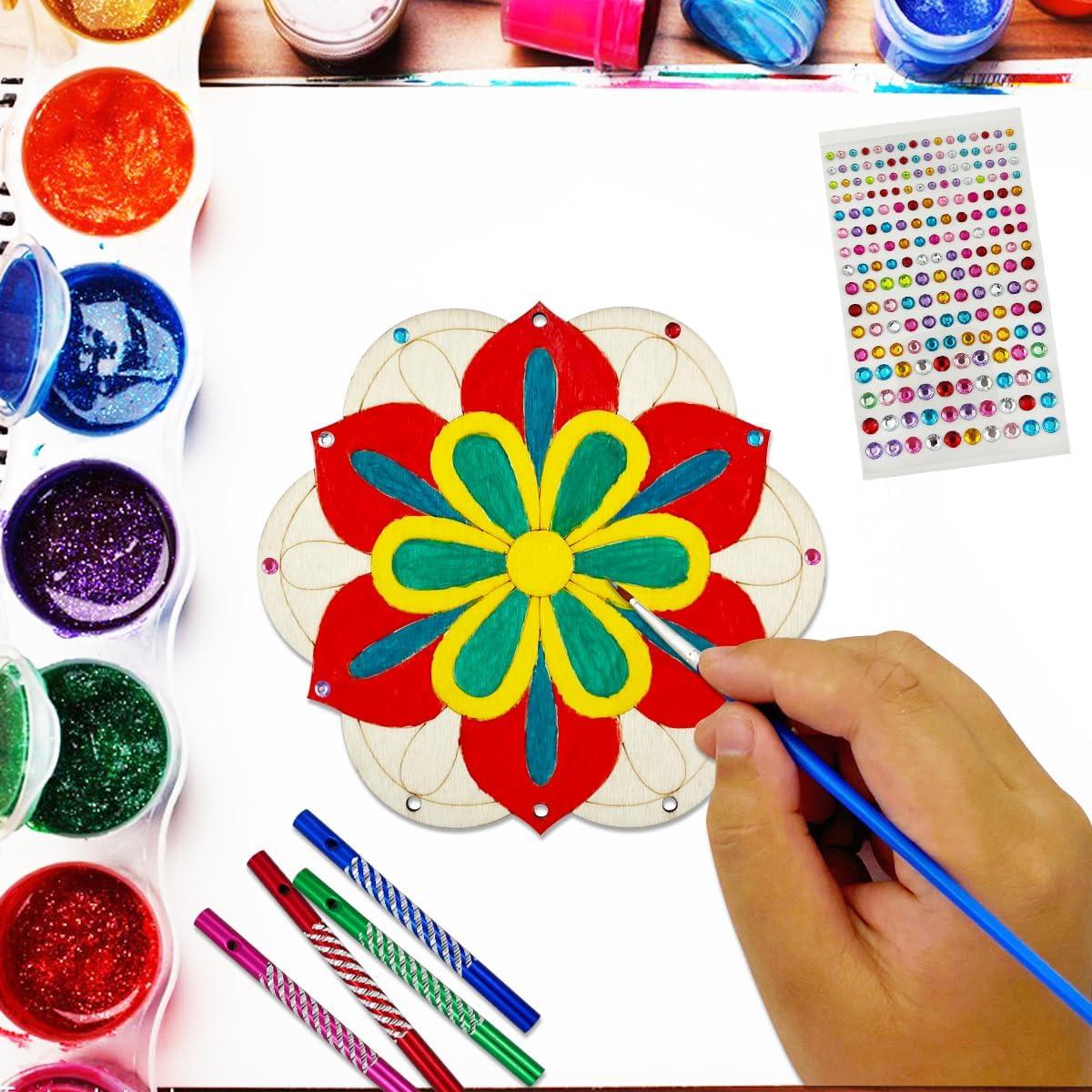 Kit de Campana de Viento Mandala JEKEJIAJIU 24 Piezas DIY