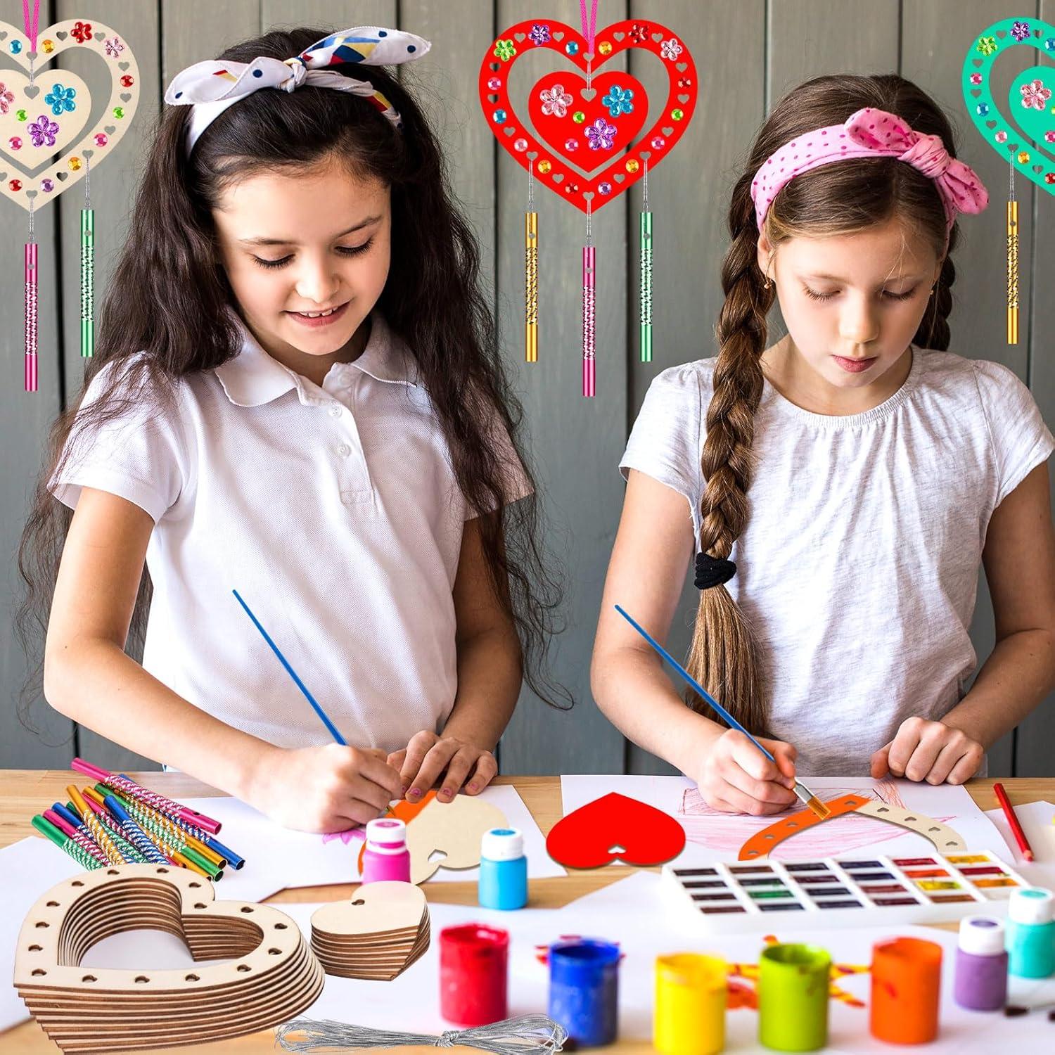 Kit de 9 Campanas de Viento Corazón XJWWHZ para Manualidades