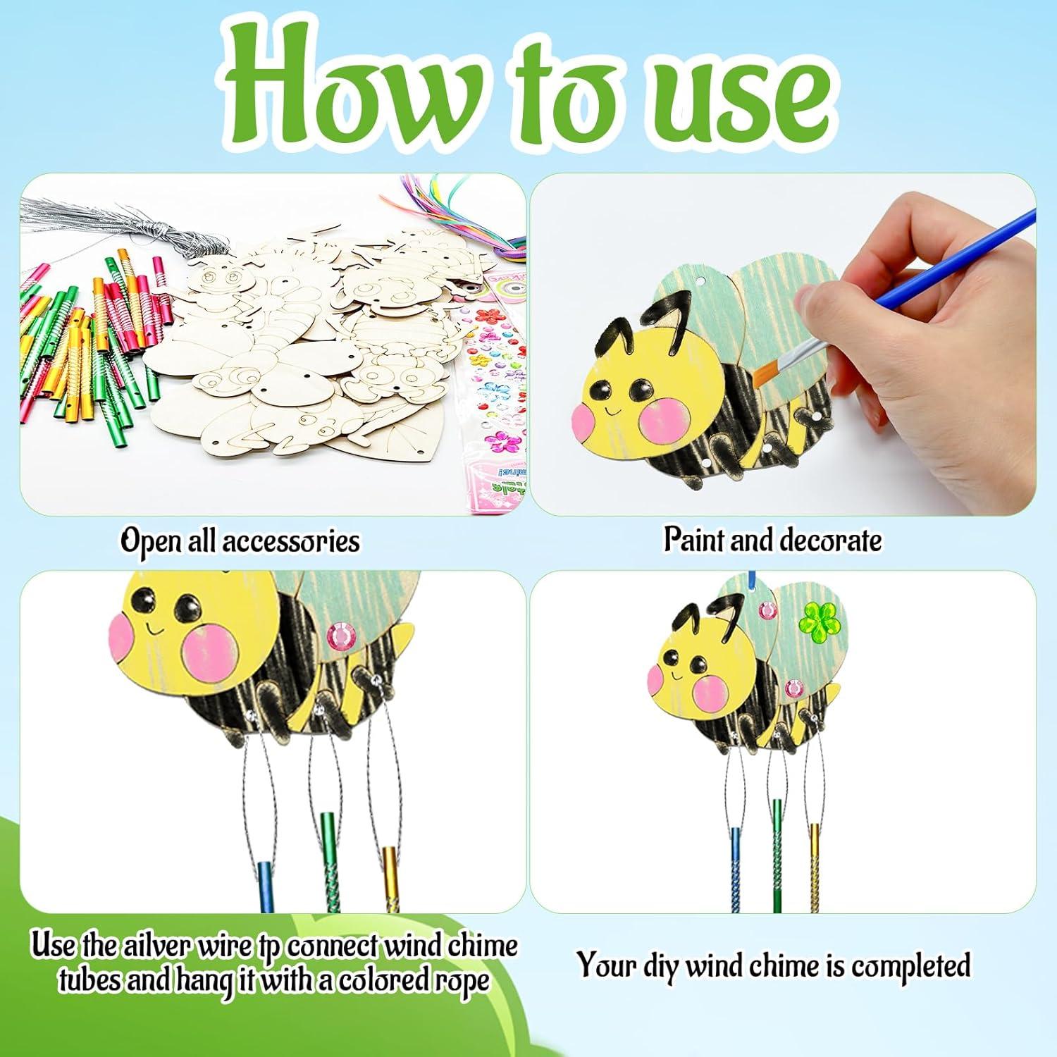 Kit de Manualidades de Campana de Viento Cinrobiye para Niños