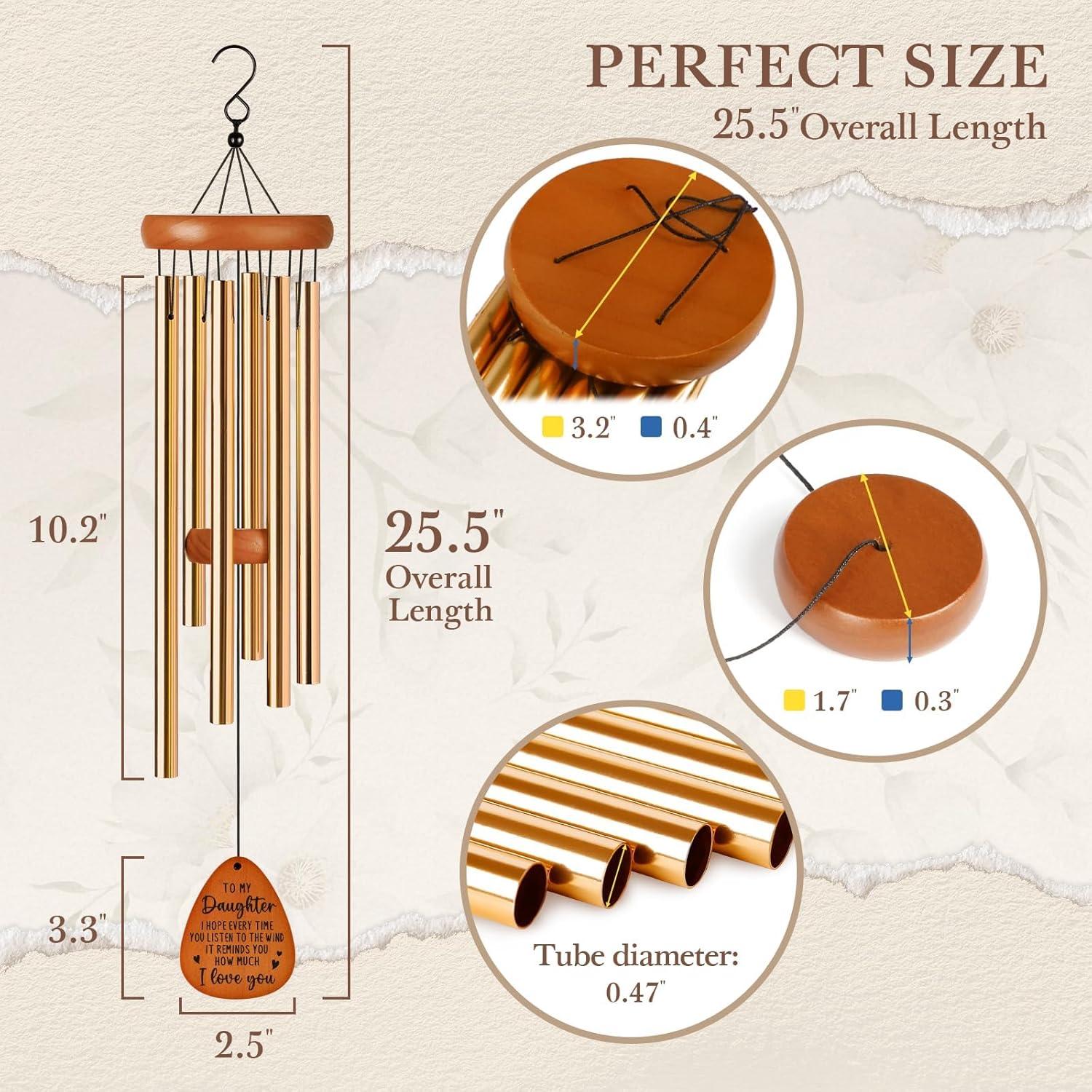 Campana de Viento Leebbsin para Hija - 64.8 cm - Regalo Especial