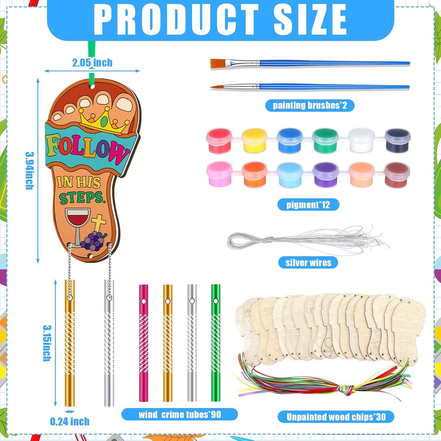 Kit de Campanas de Viento Colingmill 30 Piezas Manualidades Religiosas