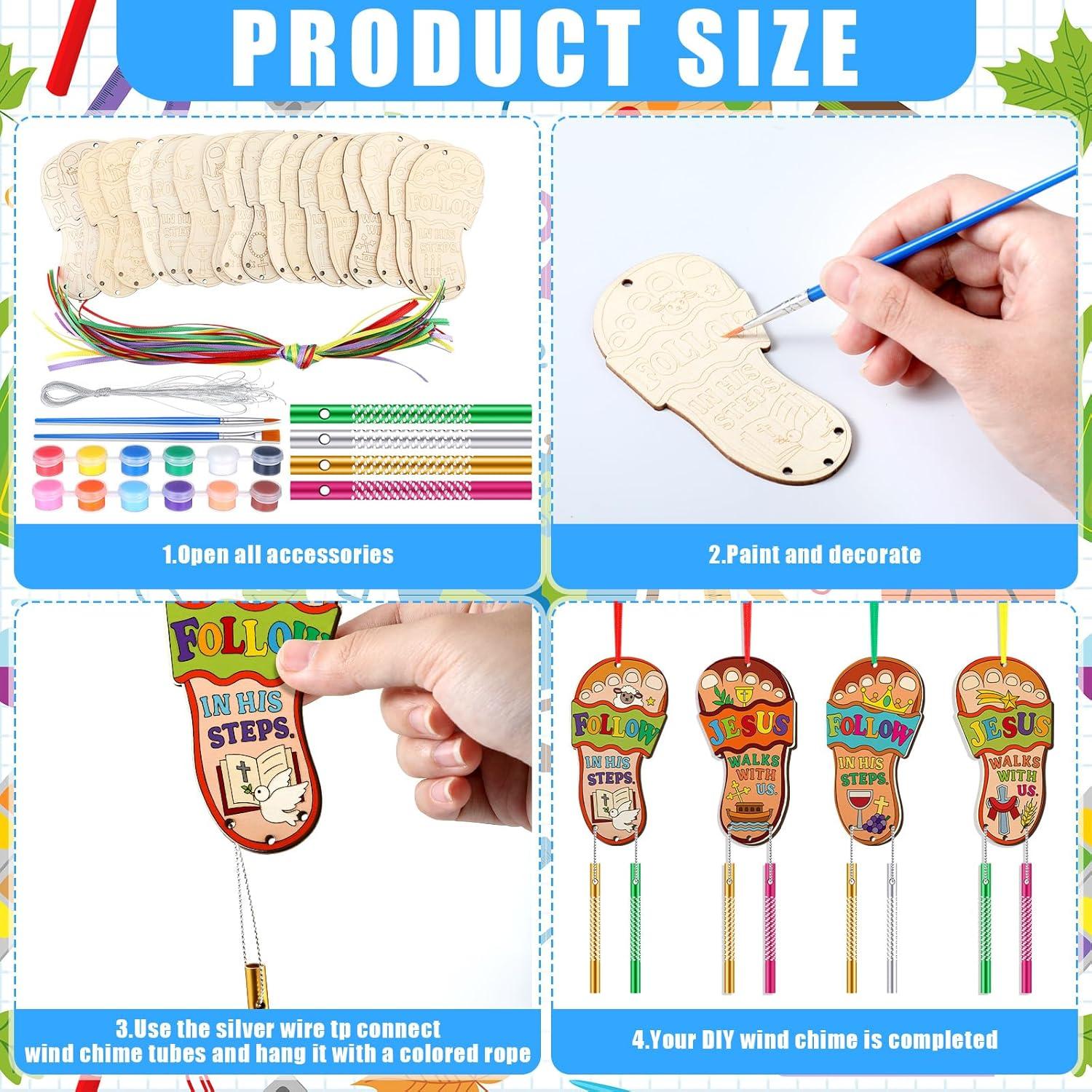 Kit de Campanas de Viento Colingmill 30 Piezas Manualidades Religiosas