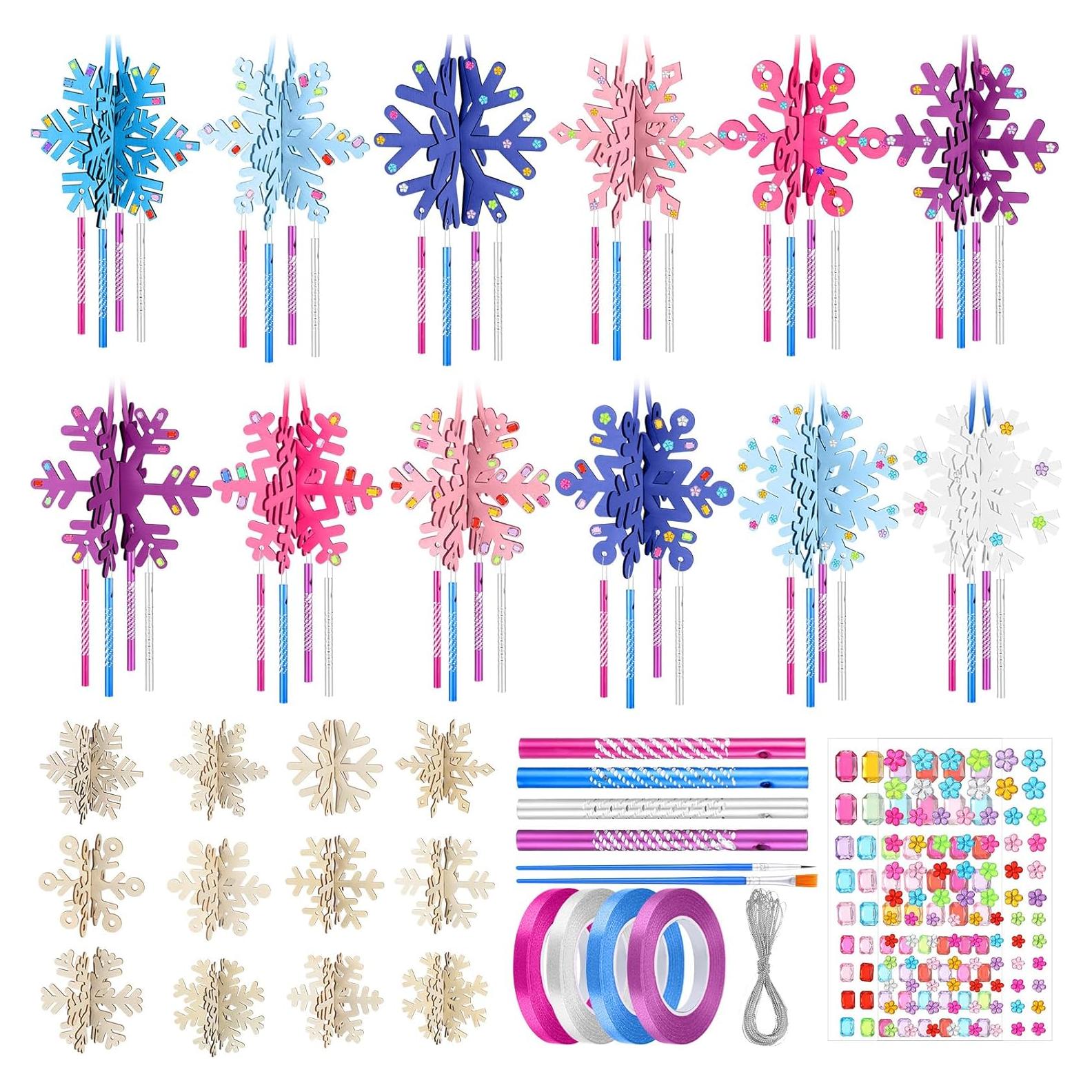 Kit de Manualidades de Copo de Nieve MiniInflat - 36 Piezas DIY