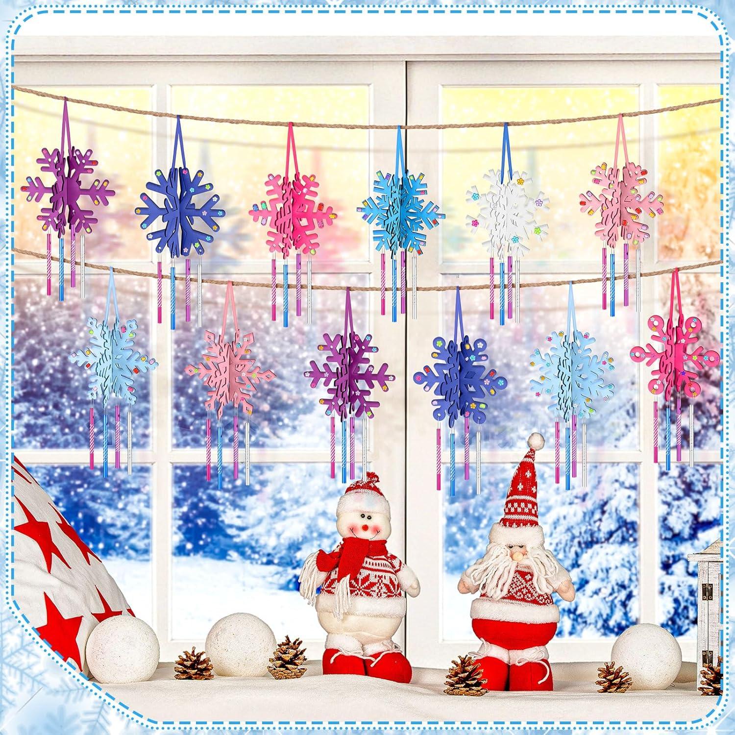 Kit de Manualidades de Copo de Nieve MiniInflat - 36 Piezas DIY