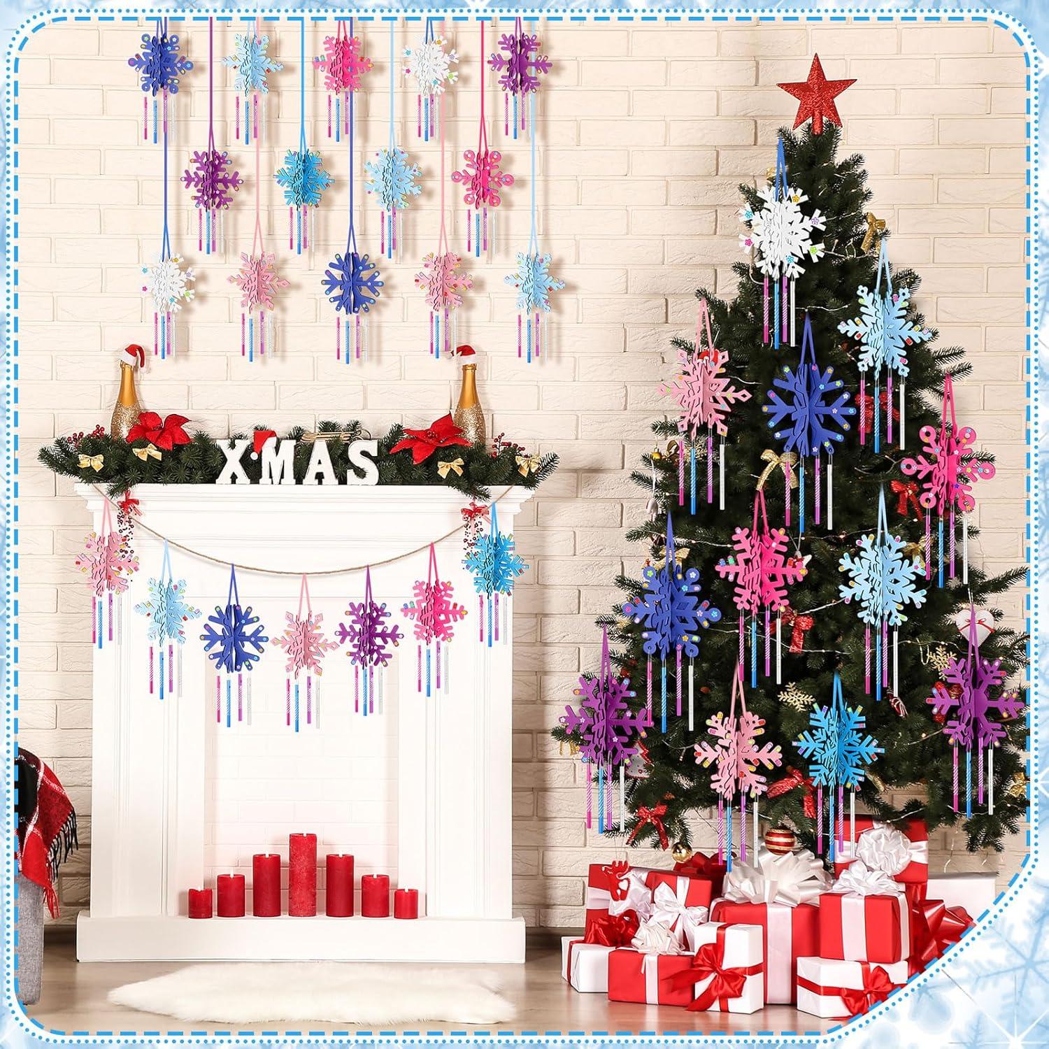 Kit de Manualidades de Copo de Nieve MiniInflat - 36 Piezas DIY