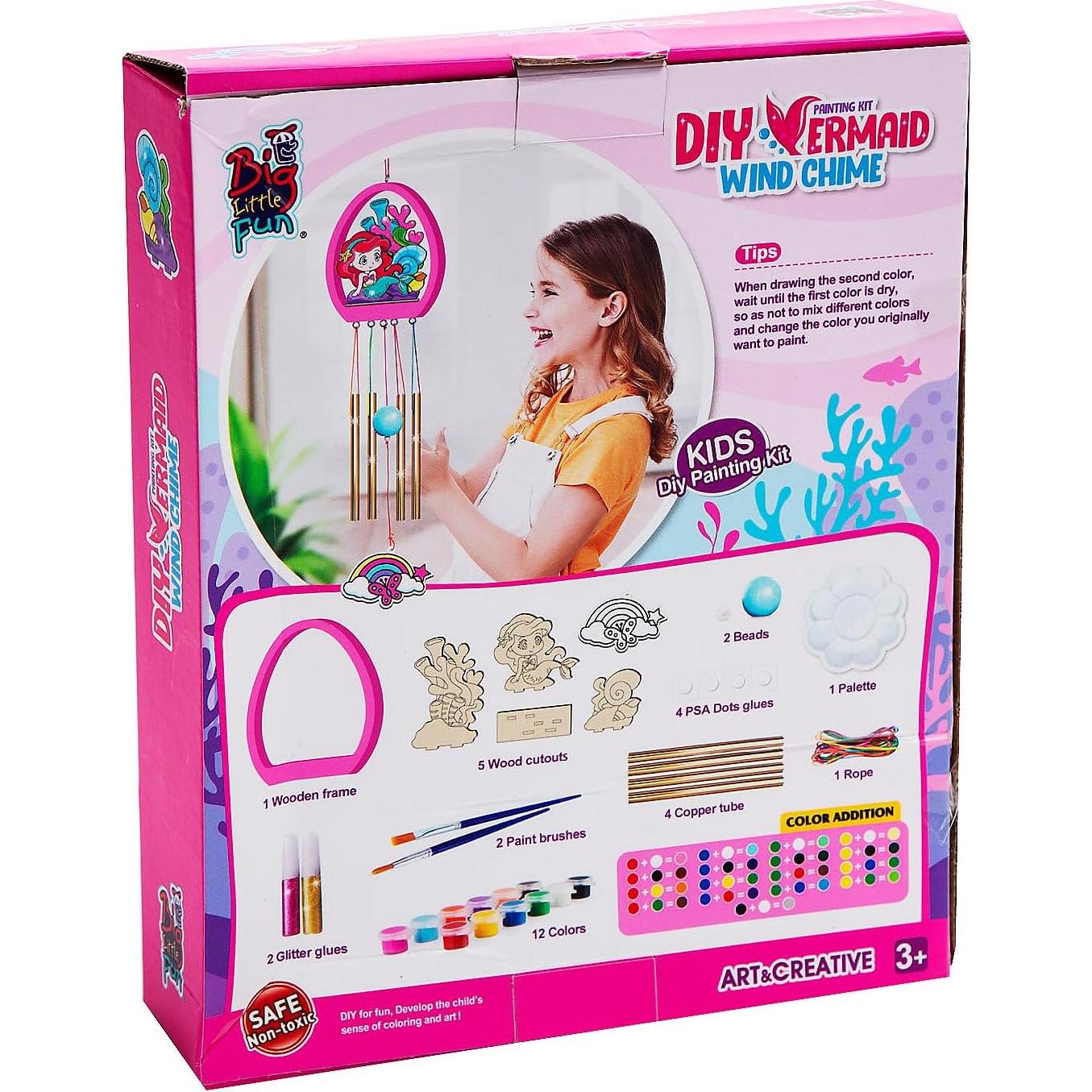 Kit de Campana de Viento DIY Fun Express - Sirena de Madera