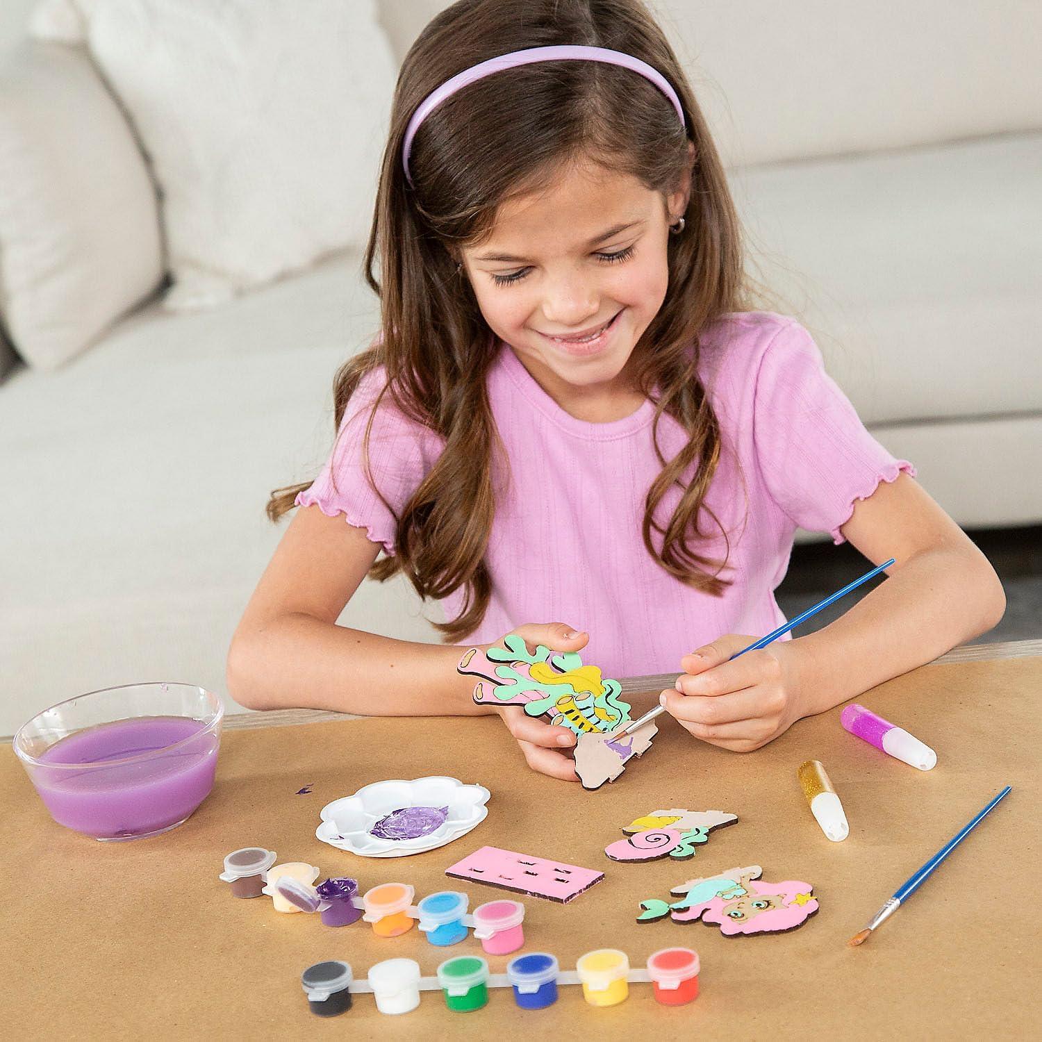 Kit de Campana de Viento DIY Fun Express - Sirena de Madera