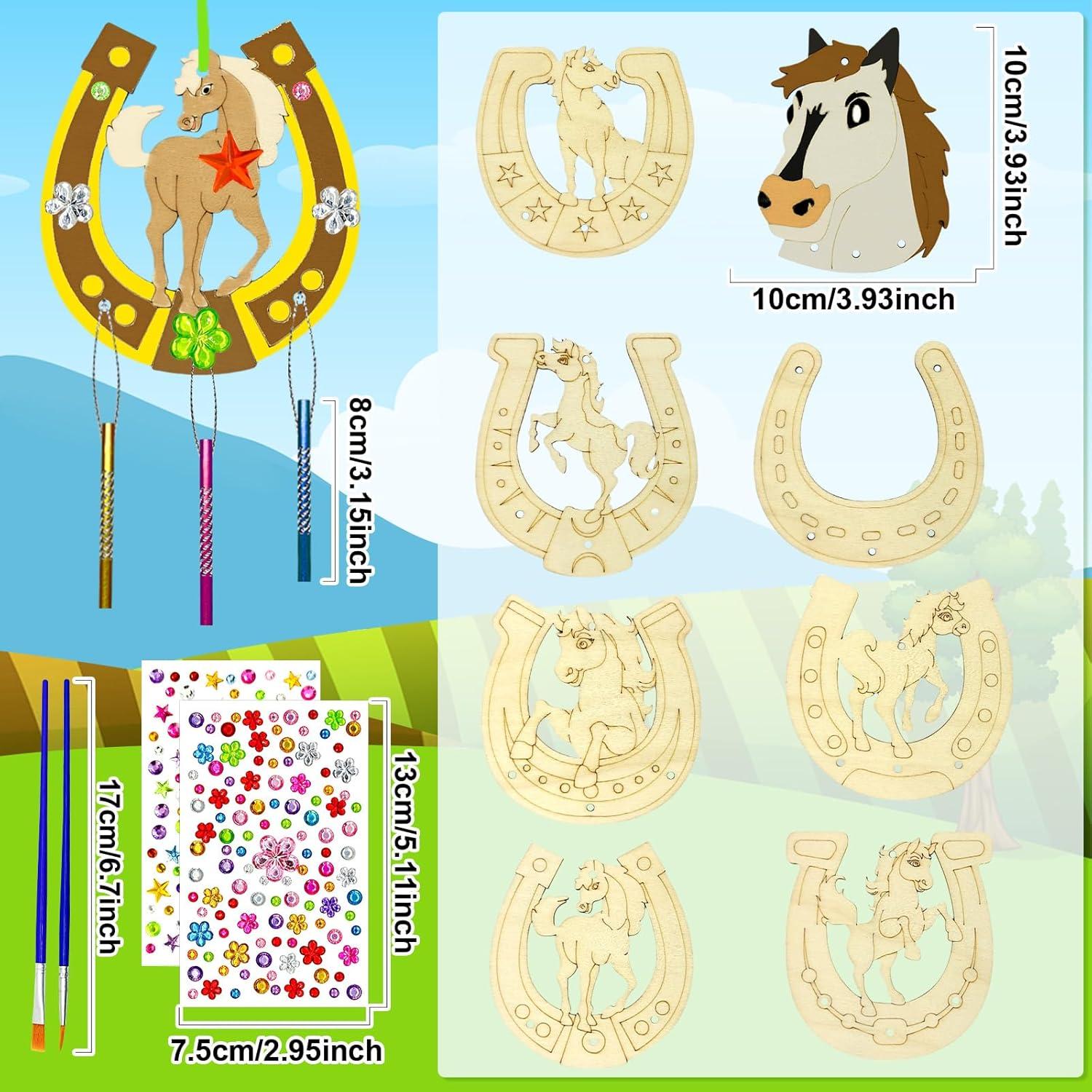 Kit de Manualidades Móvil de Caballos Cinrobiye 16 Piezas