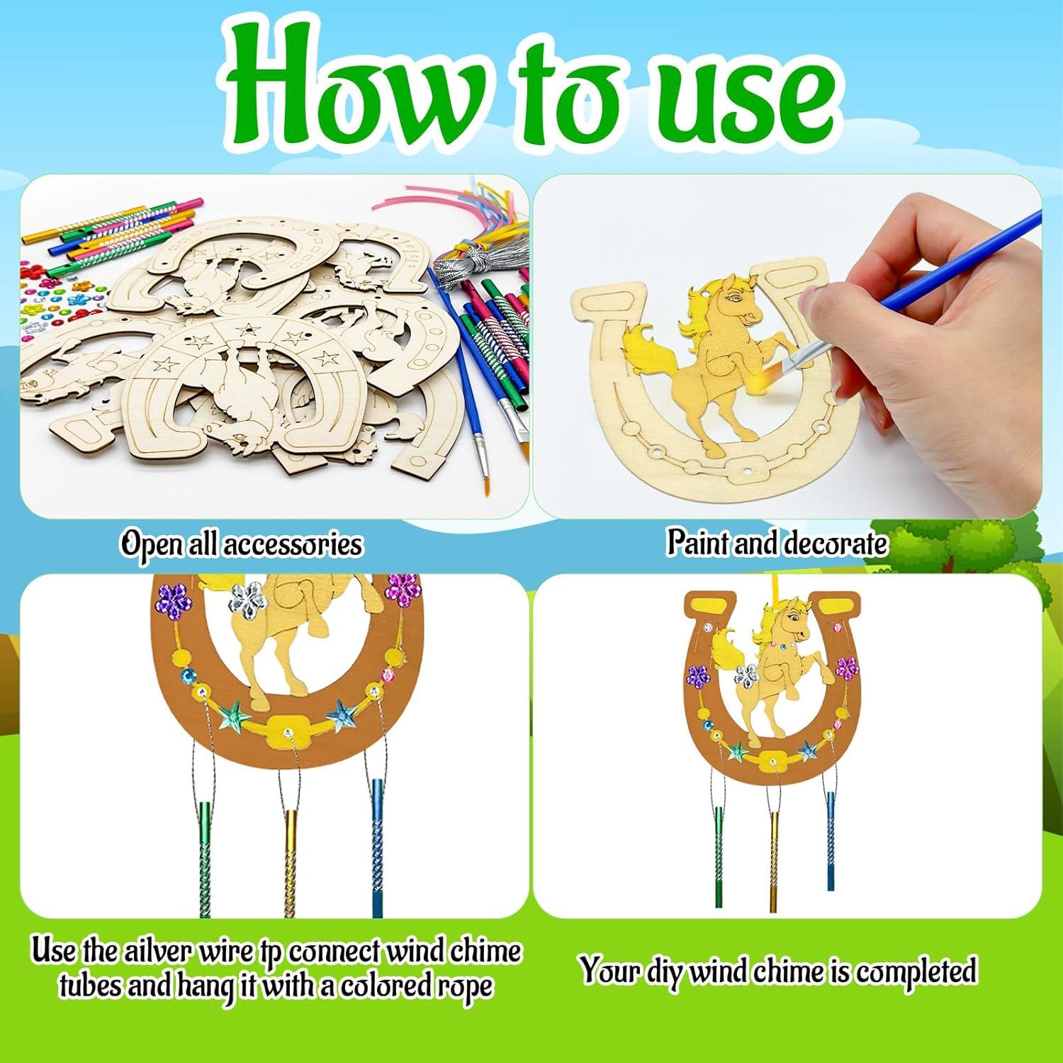 Kit de Manualidades Móvil de Caballos Cinrobiye 16 Piezas