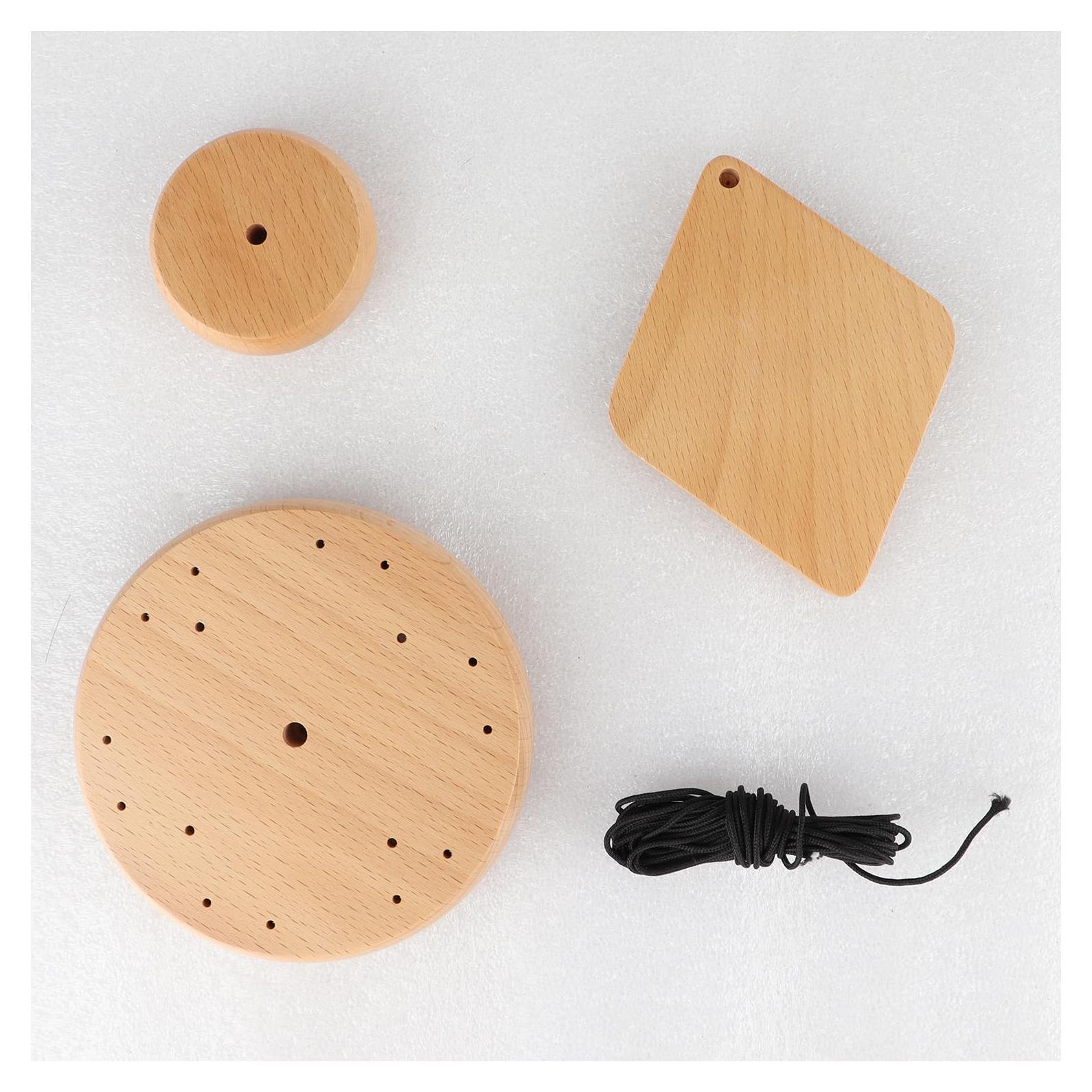 Kit de Campana de Viento DIY Grekywin - Madera de Caoba, 20.32 cm