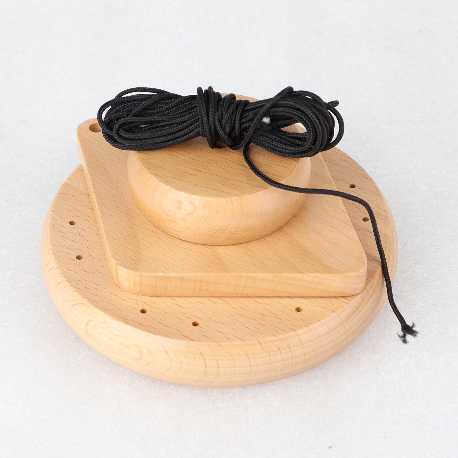 Kit de Campana de Viento DIY Grekywin - Madera de Caoba, 20.32 cm