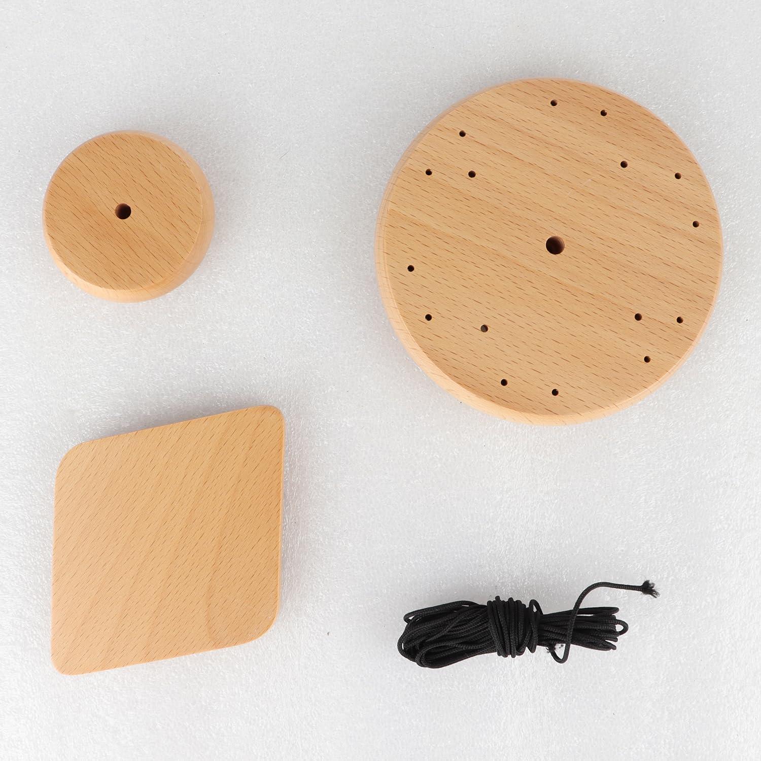 Kit de Campana de Viento DIY Grekywin - Madera de Caoba, 20.32 cm