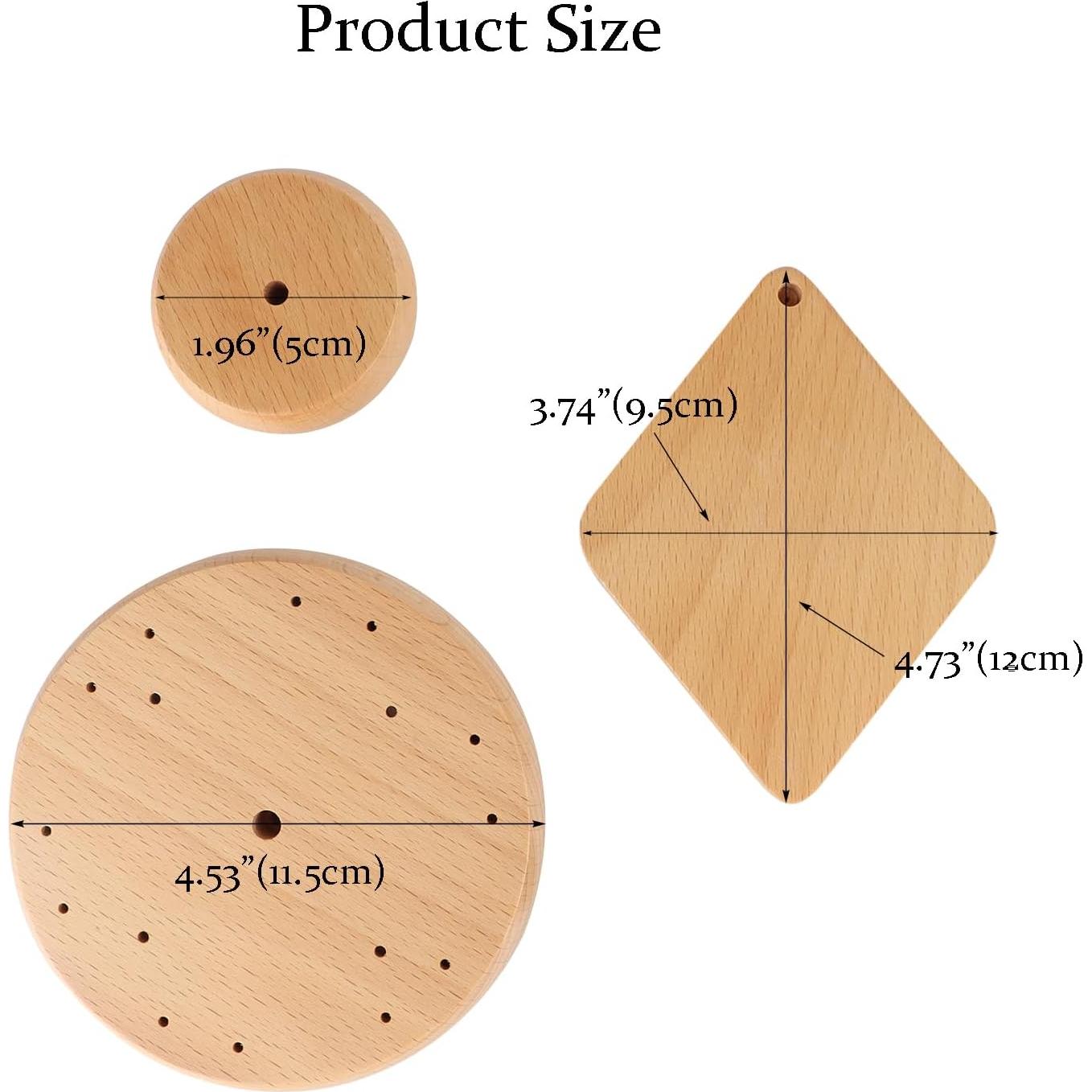 Kit de Campana de Viento DIY Grekywin - Madera de Caoba, 20.32 cm