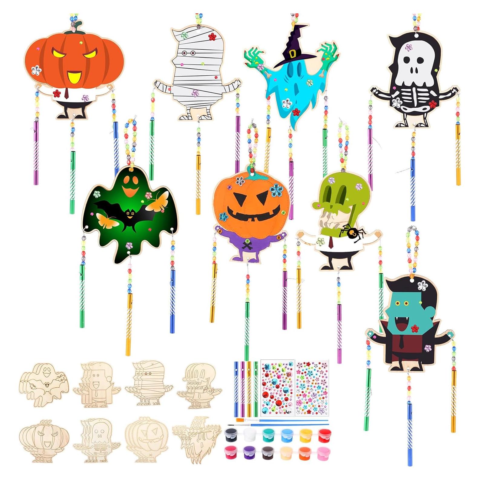 Kits de Manualidades de Halloween Yalikop - 24 Recortes de Madera