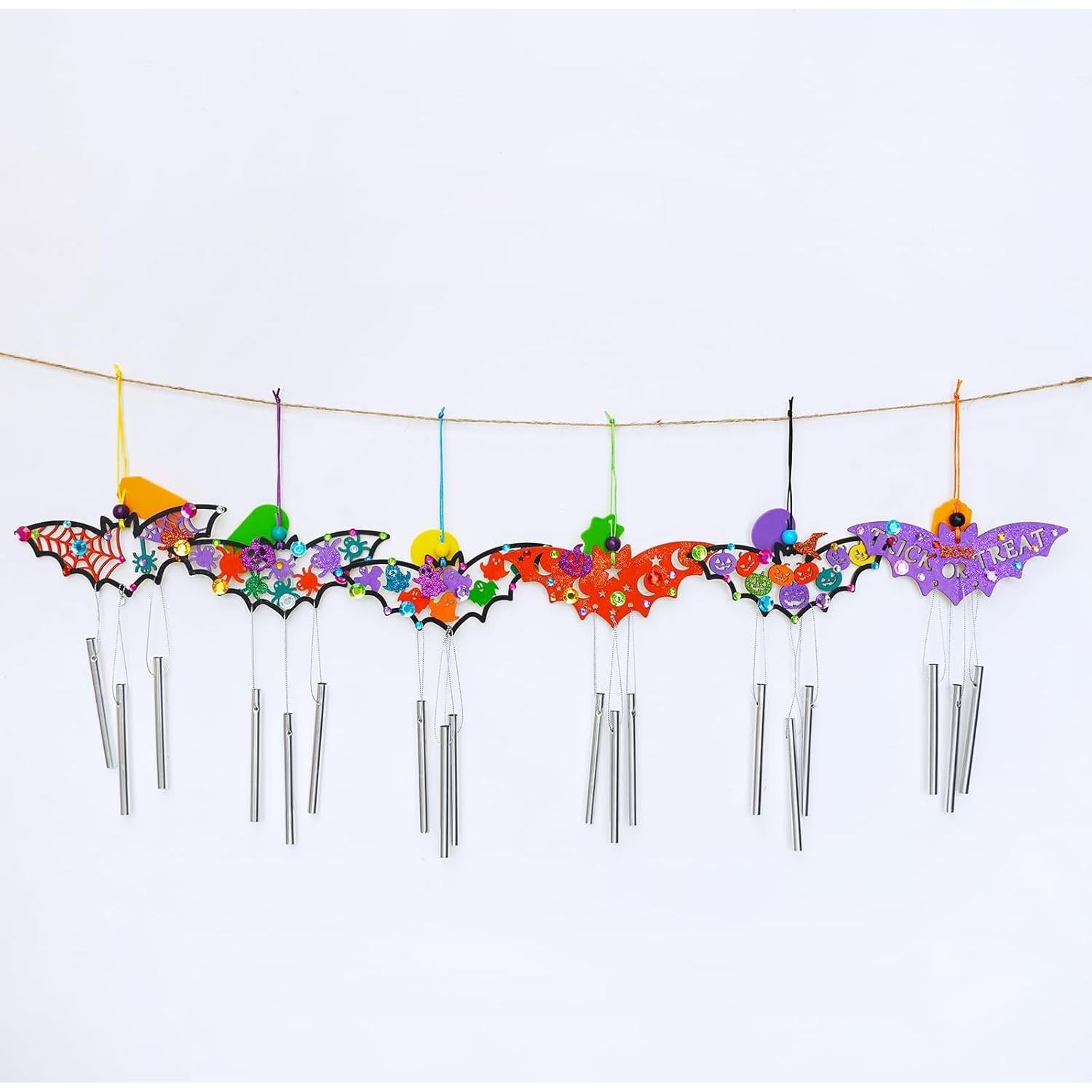 Kit de Manualidades de Halloween Winlyn 24 Murciélagos de Madera