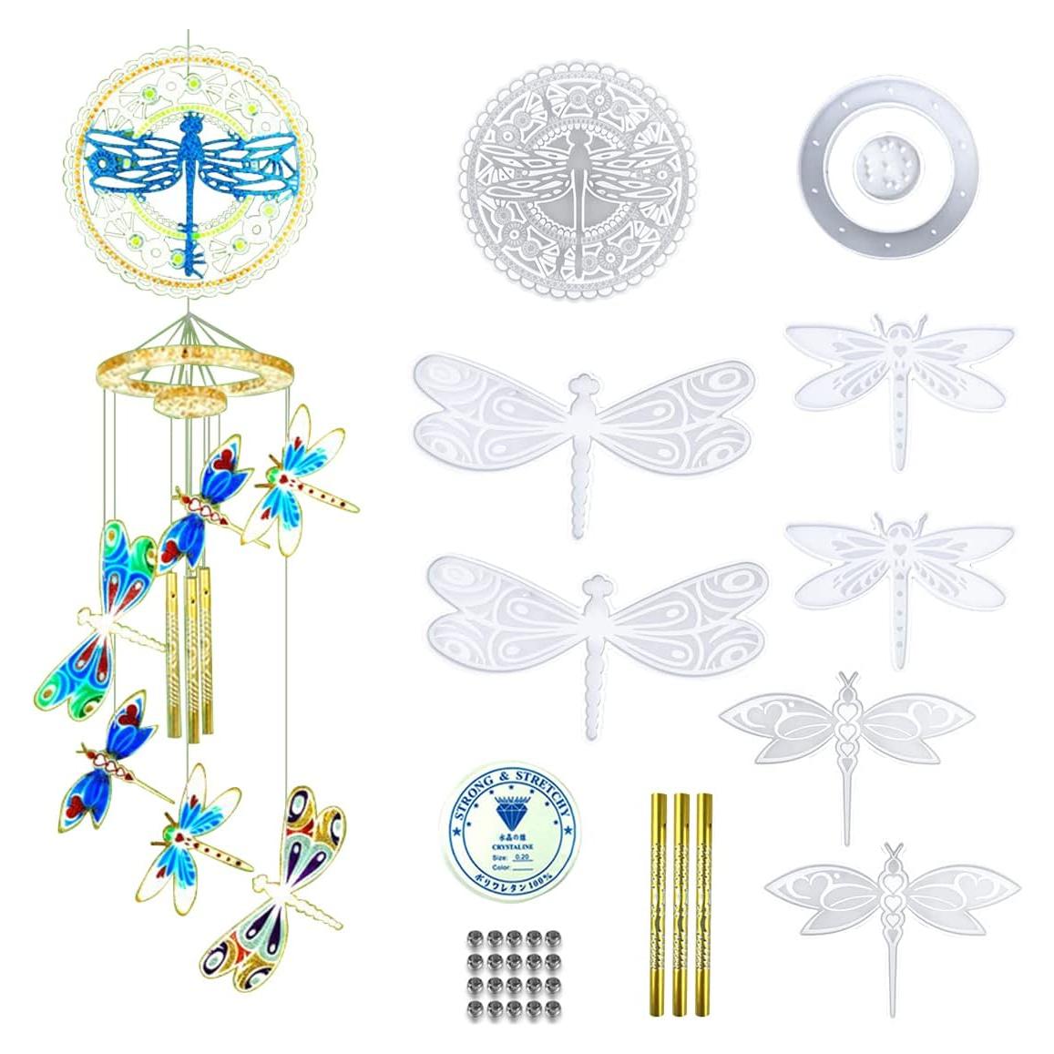 Kit de Moldes de Silicona DeryArcle para Campanas de Viento