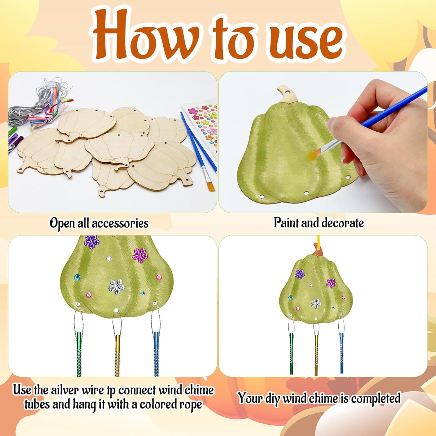 Kit de Campanas de Viento de Otoño Cinrobiye 16 Piezas