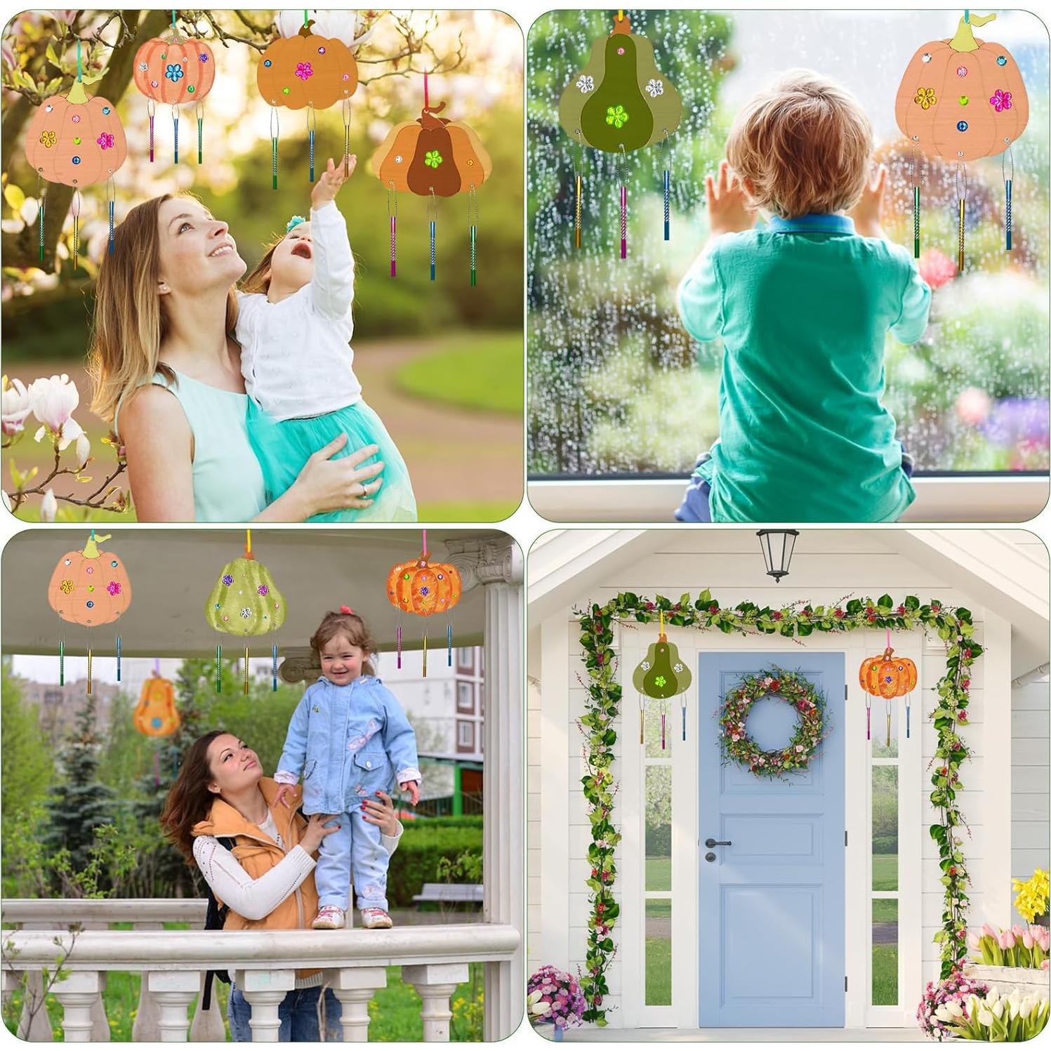 Kit de Campanas de Viento de Otoño Cinrobiye 16 Piezas