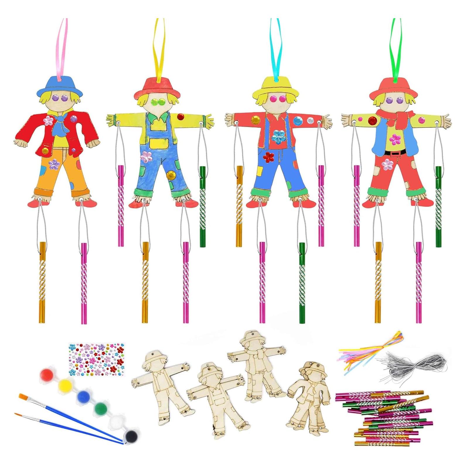 Kit de Campana de Viento Espantapájaros Regalo Boutique 12 Piezas