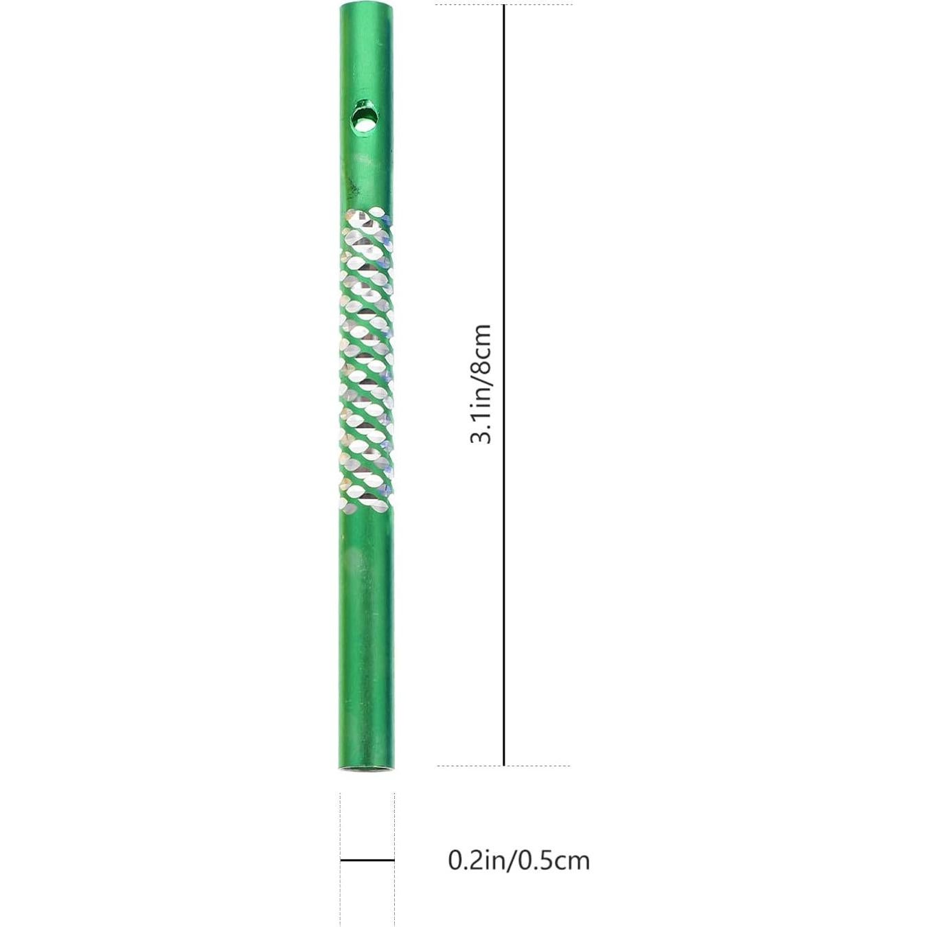 DOITOOL 50 Tubos de Campana de Viento de Aluminio 8 cm Multicolor