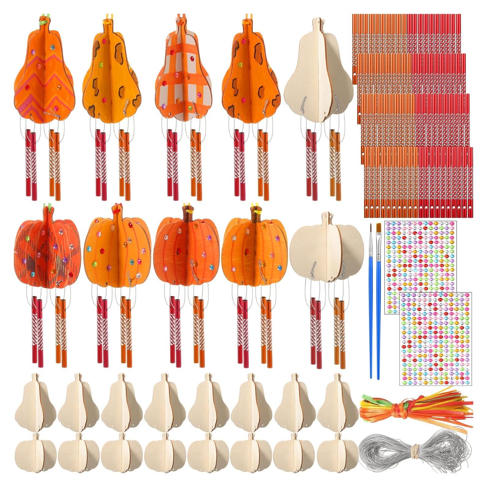 Kit de Manualidades Otoño Weysat 30 Sets Campanas de Viento