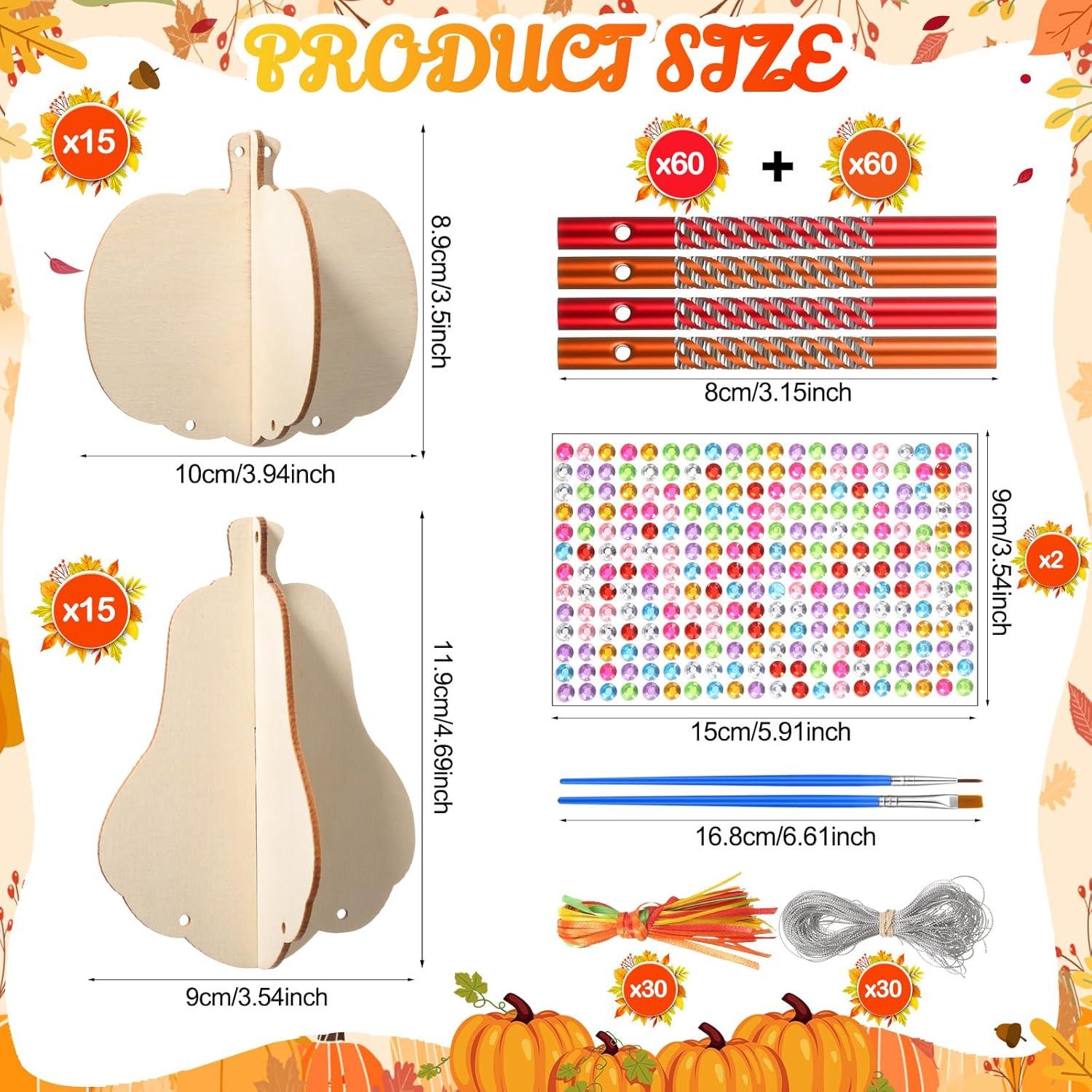 Kit de Manualidades Otoño Weysat 30 Sets Campanas de Viento