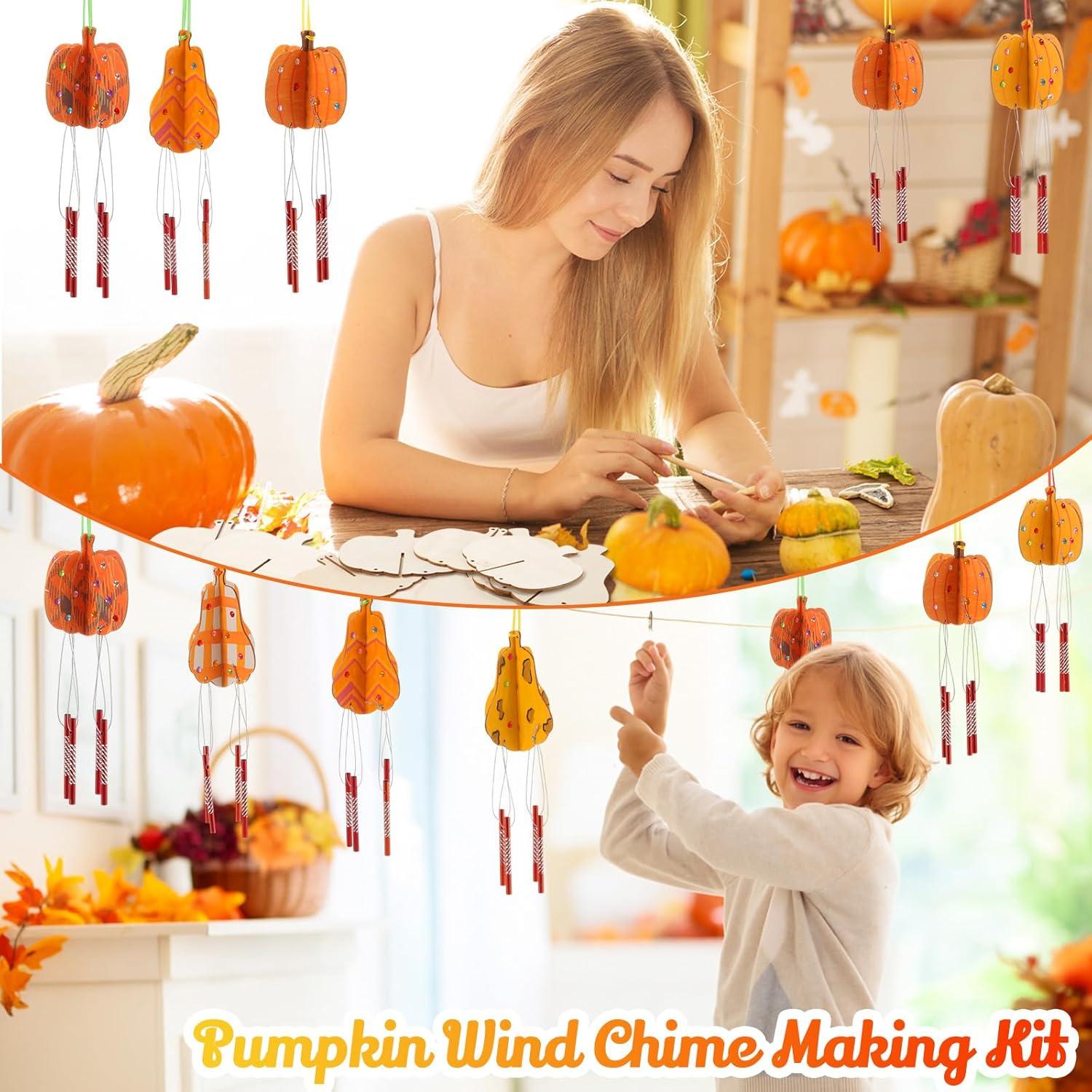 Kit de Manualidades Otoño Weysat 30 Sets Campanas de Viento