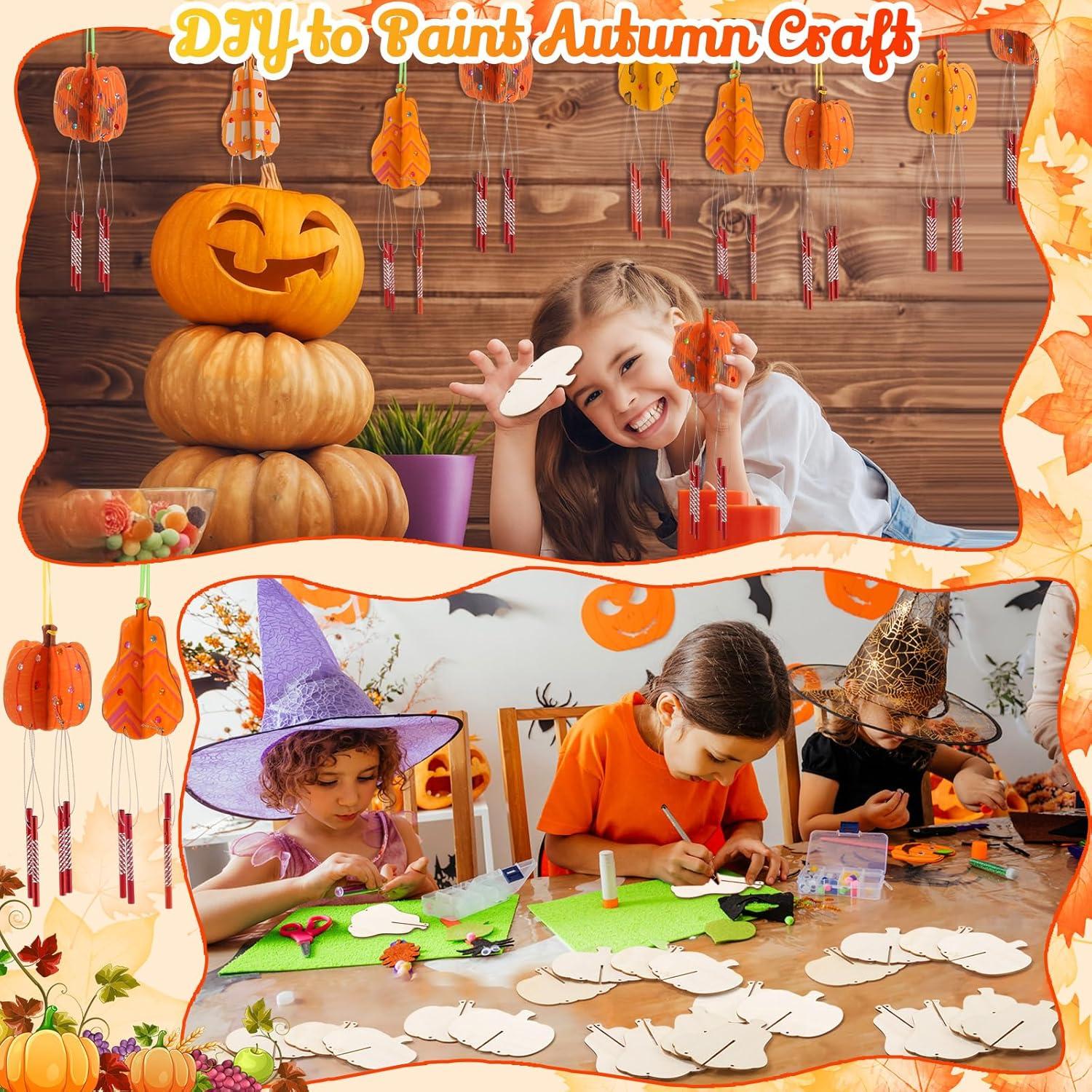 Kit de Manualidades Otoño Weysat 30 Sets Campanas de Viento