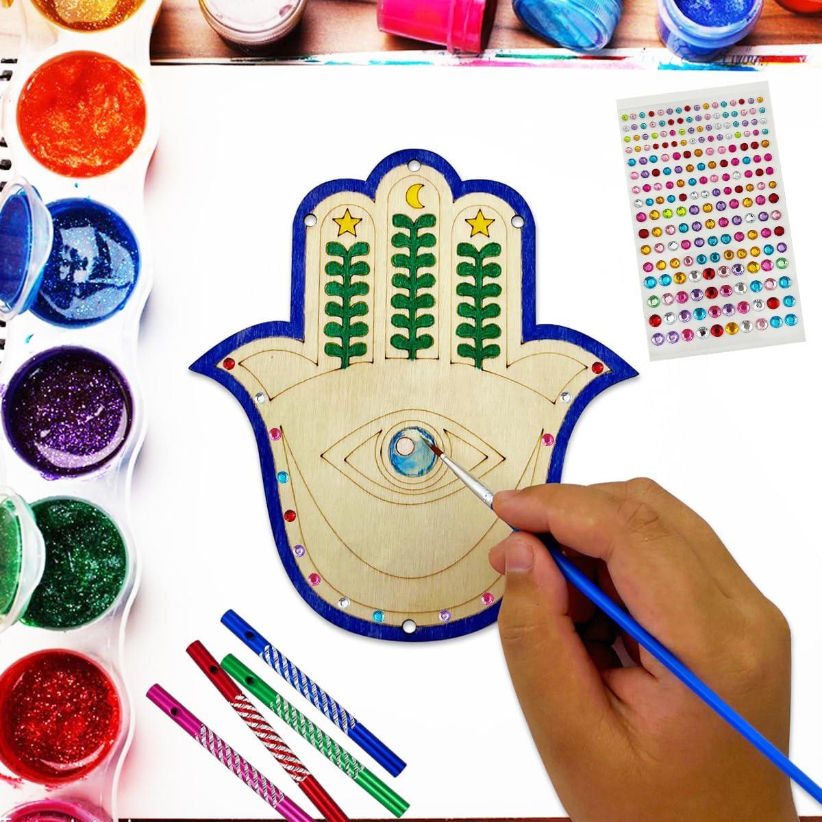 Kit de Campana de Viento Mano Hamsa JEKEJIAJIU 24 Piezas