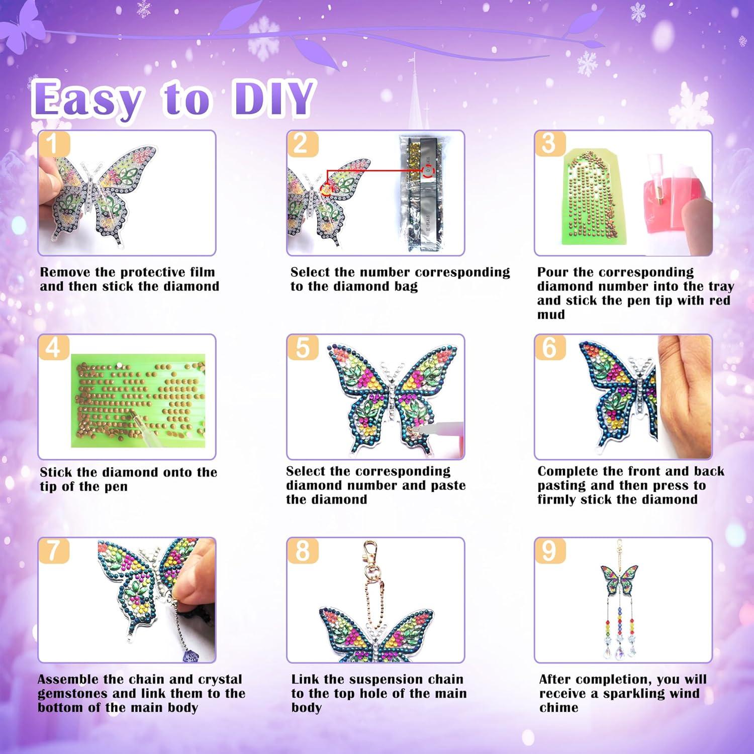 Kit de Pintura de Diamantes 5D HYXBXSS para Niños 6-12 Años