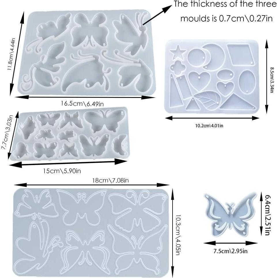 Kit 28 Moldes de Resina para Campanas de Viento BOSOIRSOU