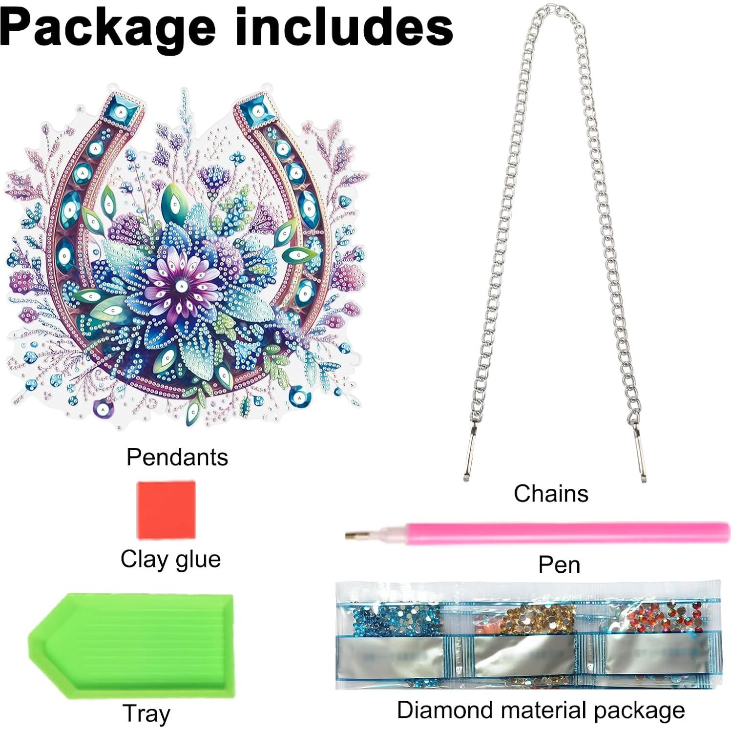 Kit de Pintura de Diamante JISHSHAY 16x16 cm Flor de Herradura