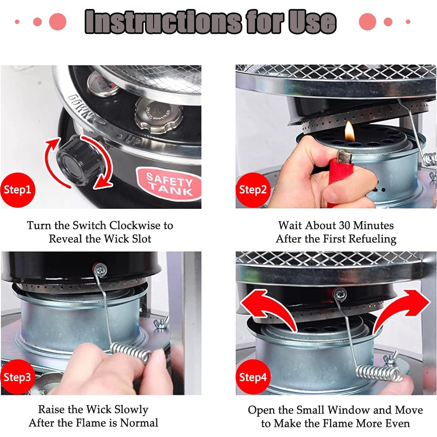 Calentador de Queroseno Windpost YY-097 9000 BTU Ajustable