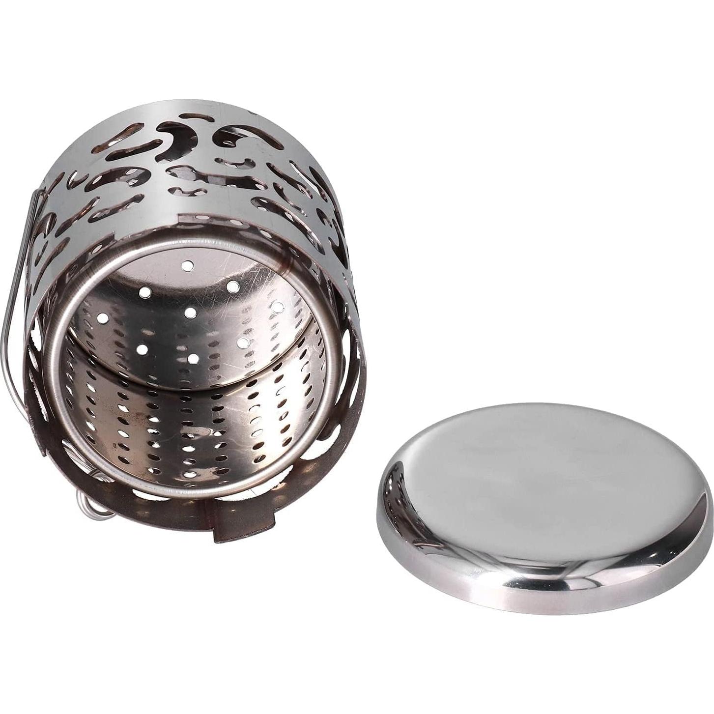 Calentador de Camping Portátil de Acero Inoxidable 330g