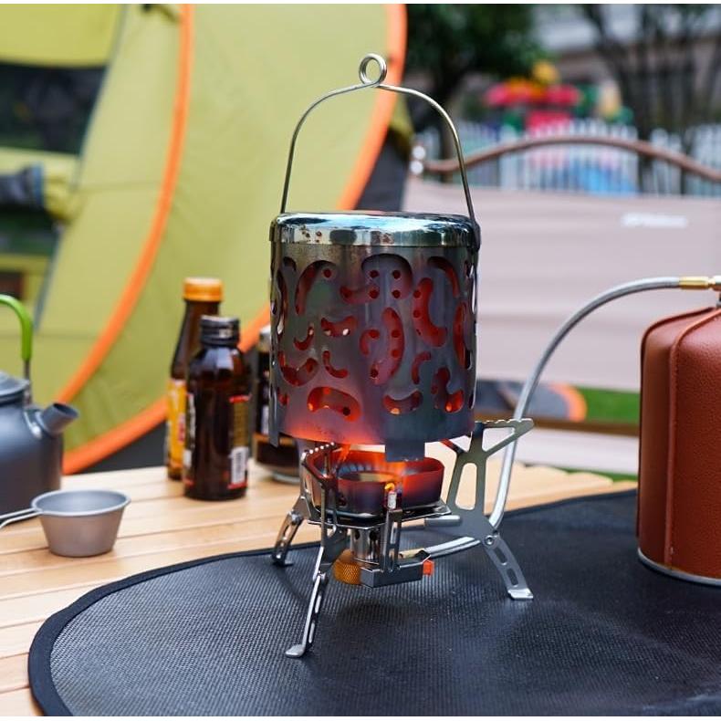 Calentador de Camping Portátil de Acero Inoxidable 330g