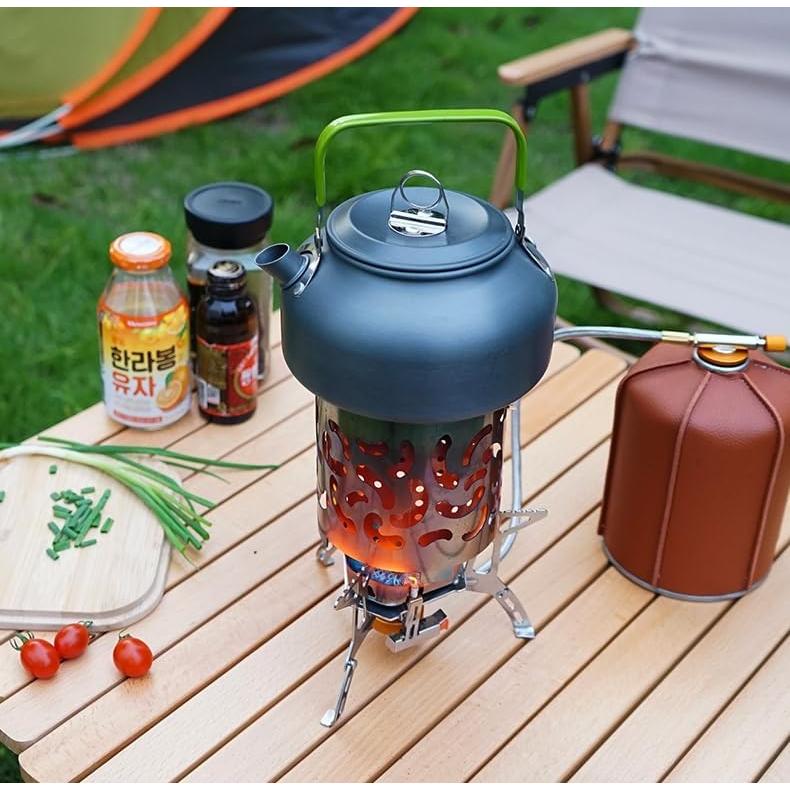 Calentador de Camping Portátil de Acero Inoxidable 330g