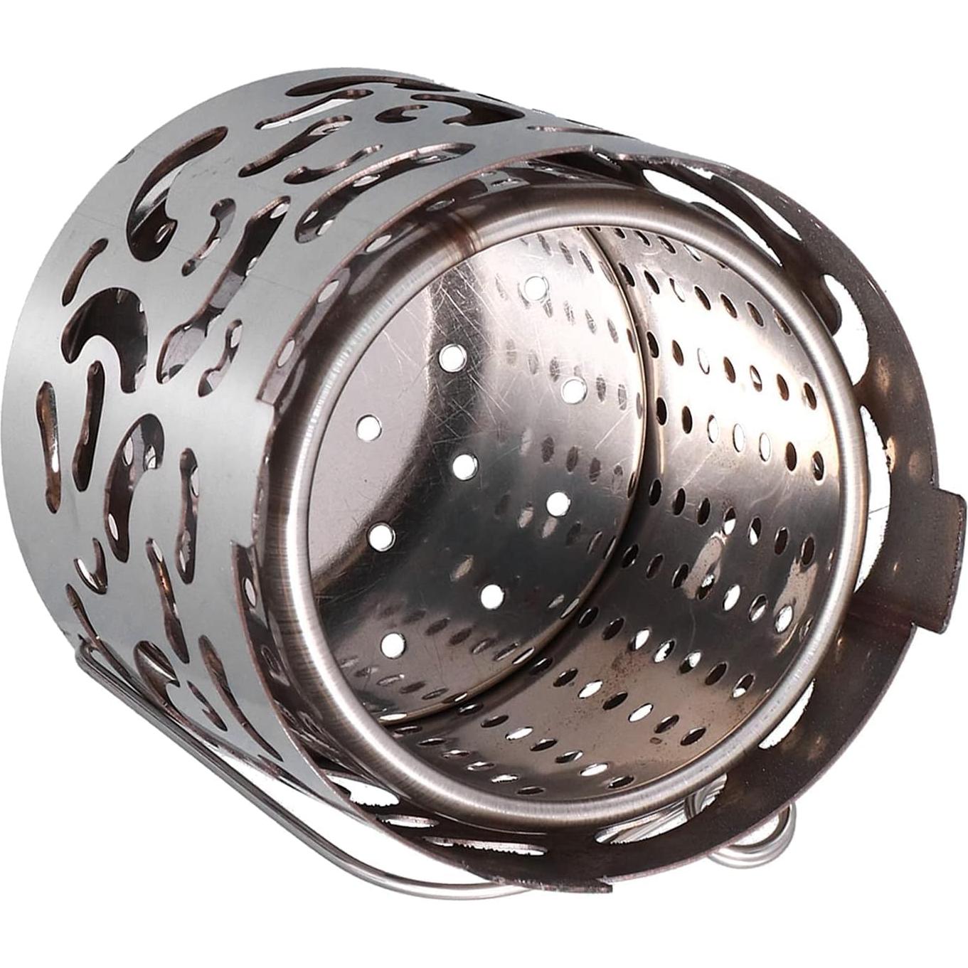 Calentador de Camping Portátil de Acero Inoxidable 330g