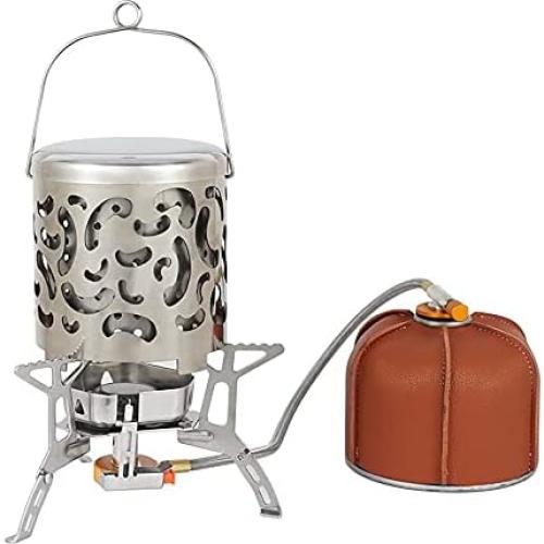Calentador de Camping Portátil de Acero Inoxidable 330g