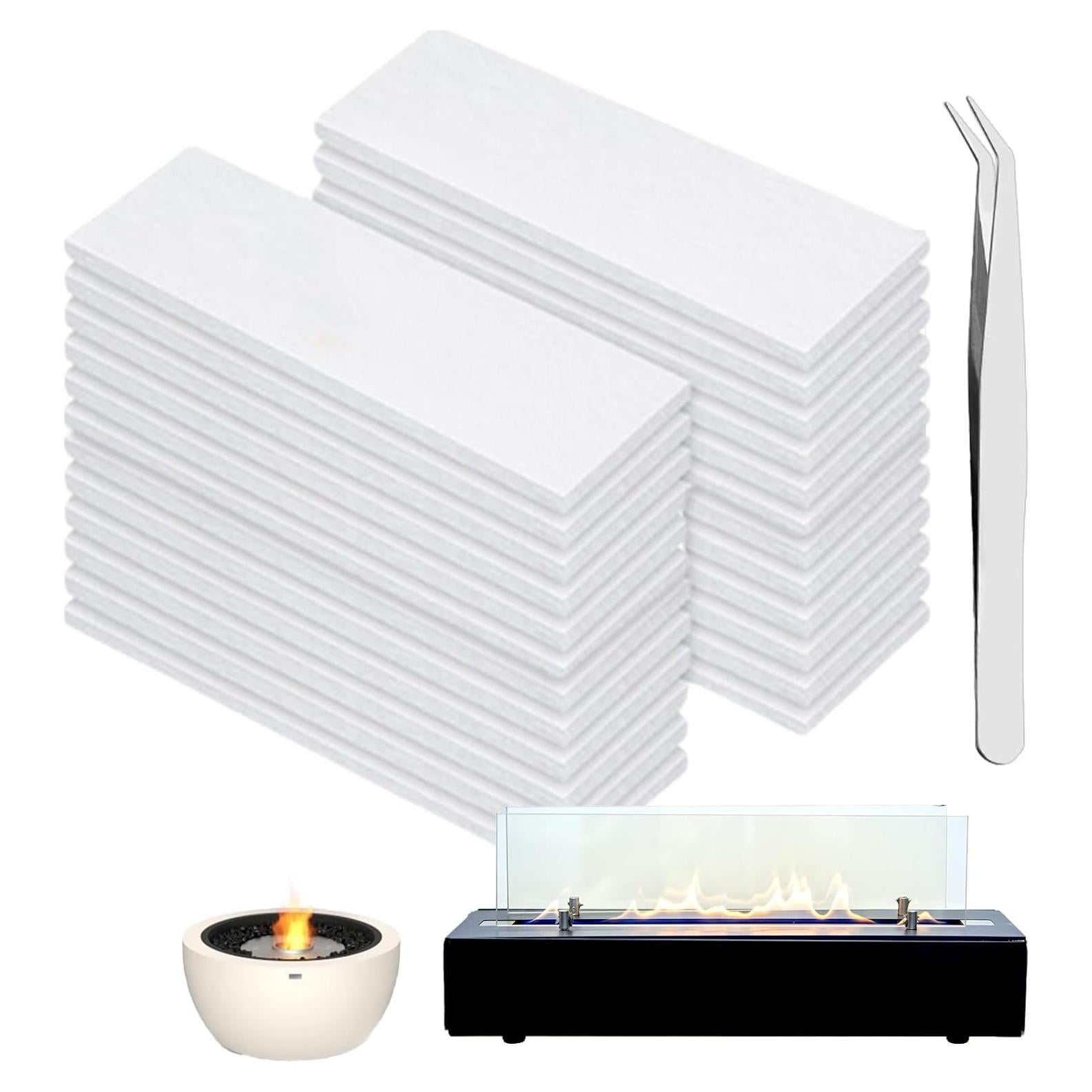 Mechas de Lana Cerámica Frohessen 24pcs para Fogón de Mesa