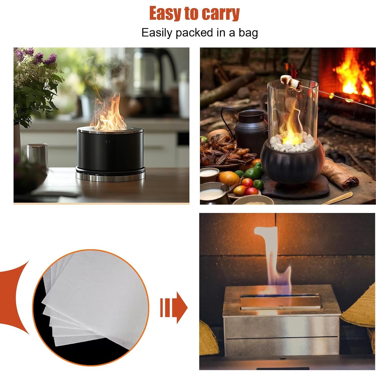 Mechas de Lana Cerámica Frohessen 24pcs para Fogón de Mesa