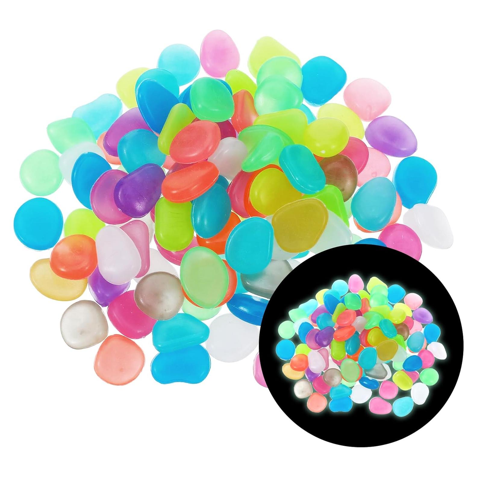 100 Piedras Luminiscentes Multicolor Sorcristy para Acuarios