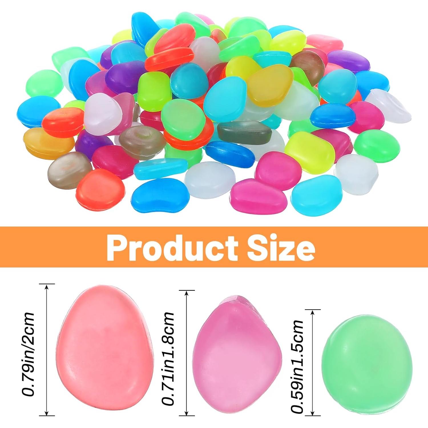 100 Piedras Luminiscentes Multicolor Sorcristy para Acuarios