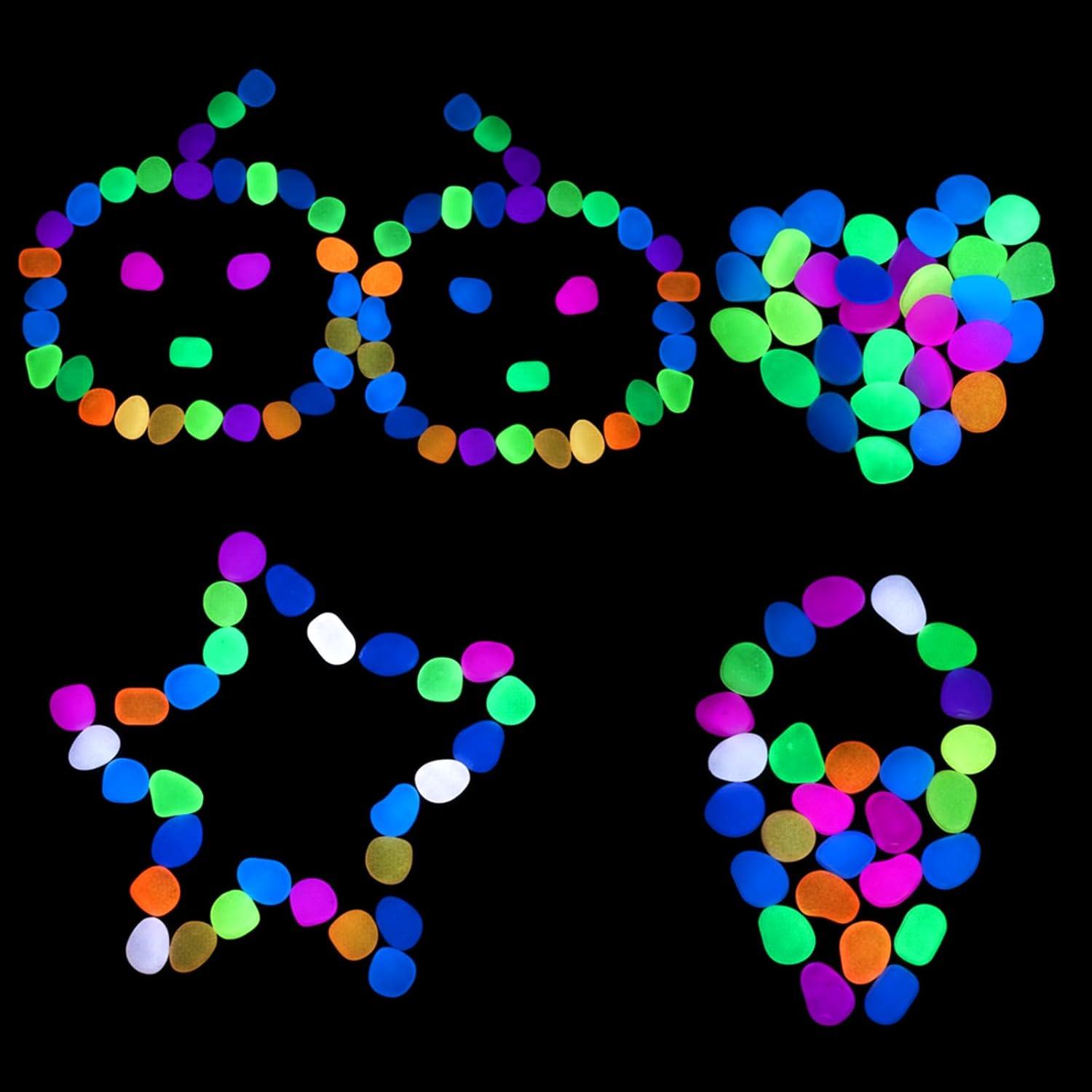 100 Piedras Luminiscentes Multicolor Sorcristy para Acuarios