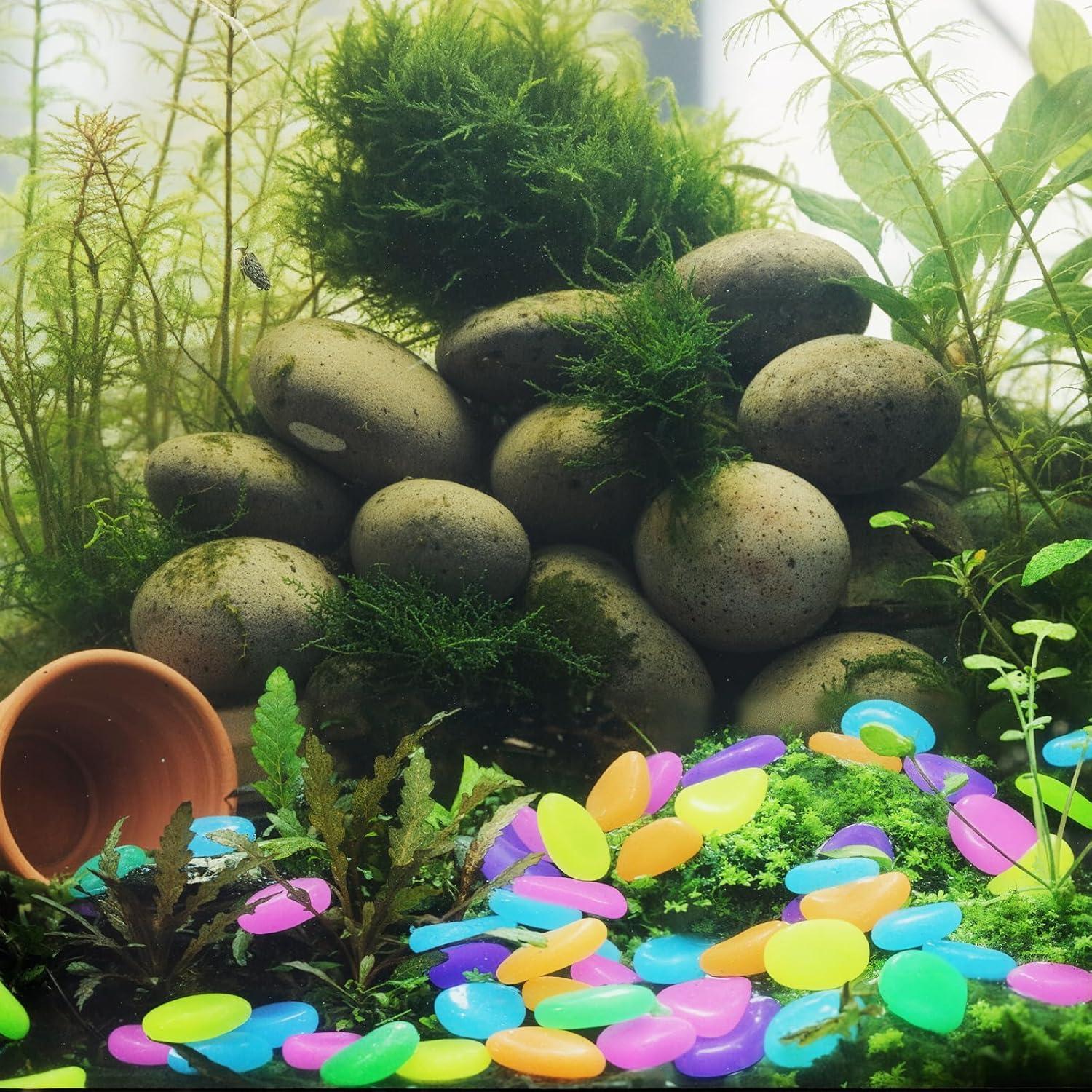 100 Piedras Luminiscentes Multicolor Sorcristy para Acuarios