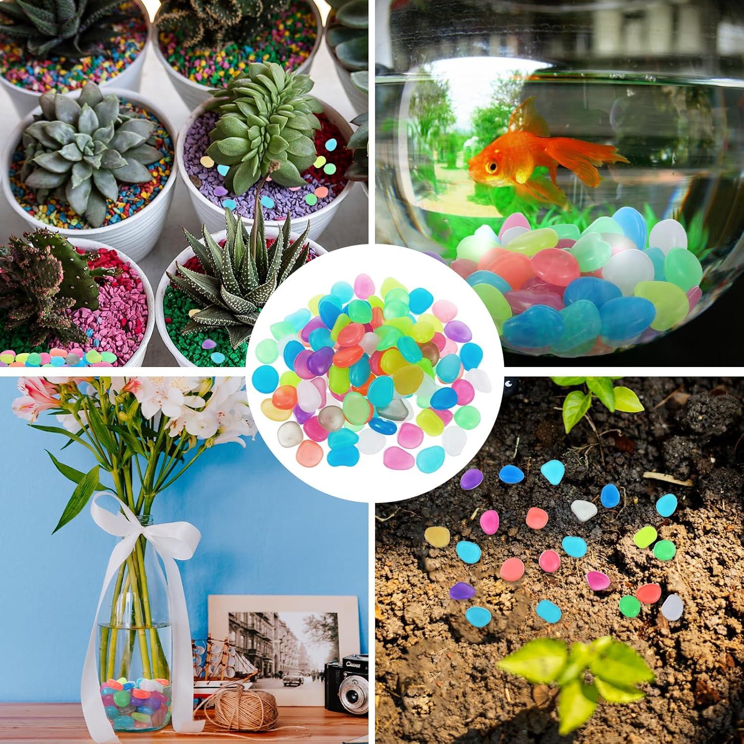 100 Piedras Luminiscentes Multicolor Sorcristy para Acuarios