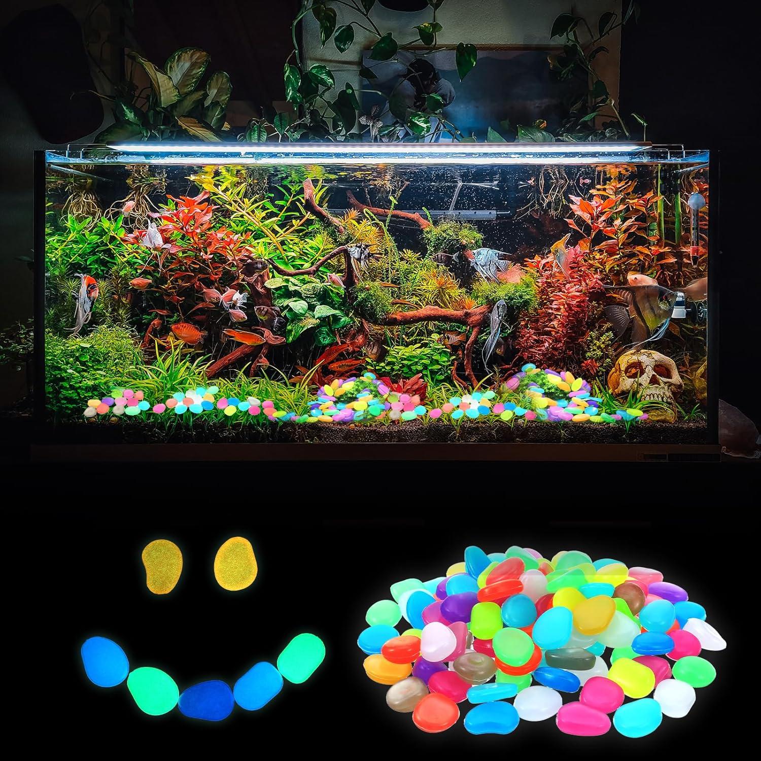 100 Piedras Luminiscentes Multicolor Sorcristy para Acuarios